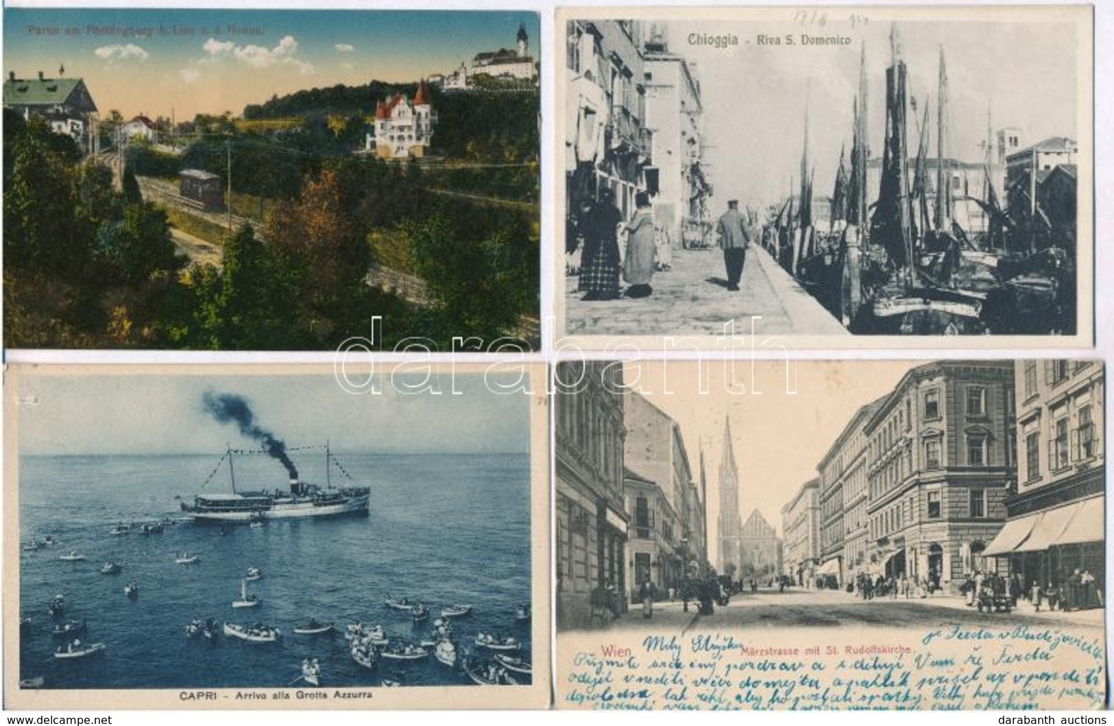 ** * Közel 160 Db Régi Külföldi Képeslap, Közte Több Franciaország, Olaszország Stb.  / Almost 160 Old Foreign Postcards - Non Classés