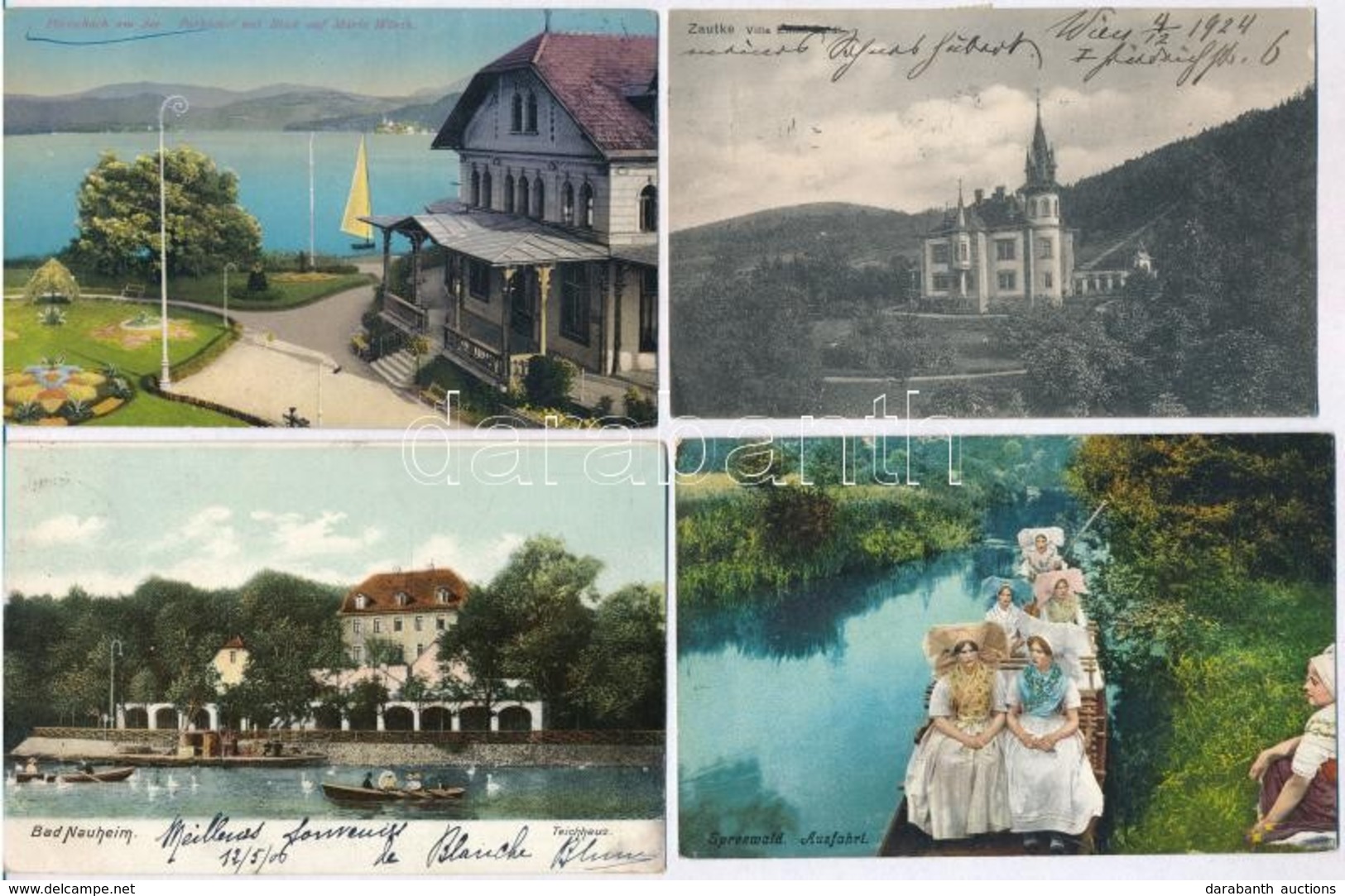 ** * 130 Db Régi Külföldi Képeslap, Főleg Ausztria, Kevés Németország és Olaszország Jobbakkal / 130 Old Postcards, Most - Non Classificati