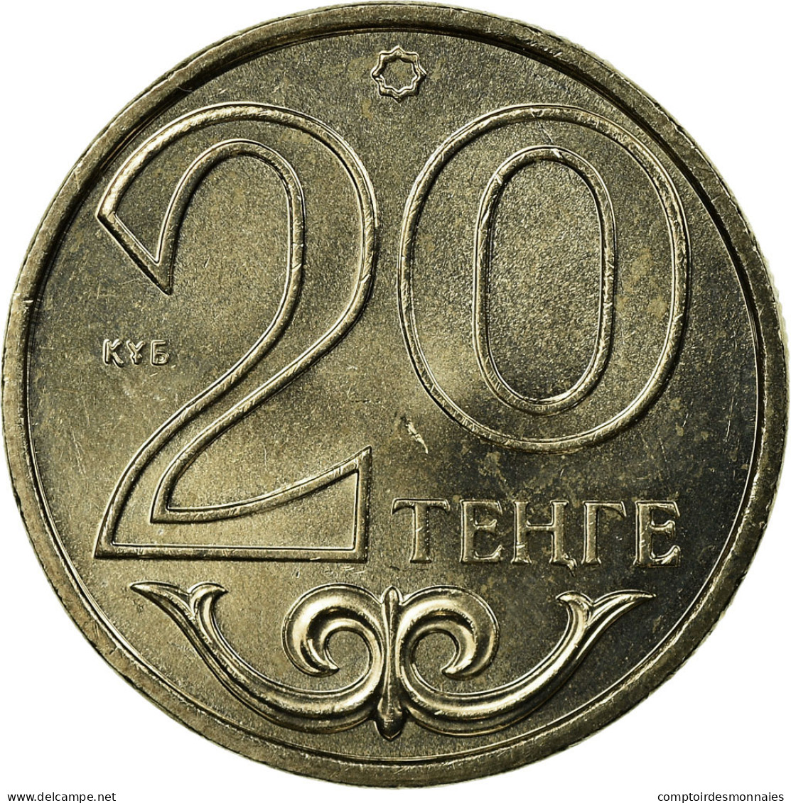 Monnaie, Kazakhstan, 20 Tenge, 2002, Kazakhstan Mint, SUP, Copper-Nickel-Zinc - Kazakhstan