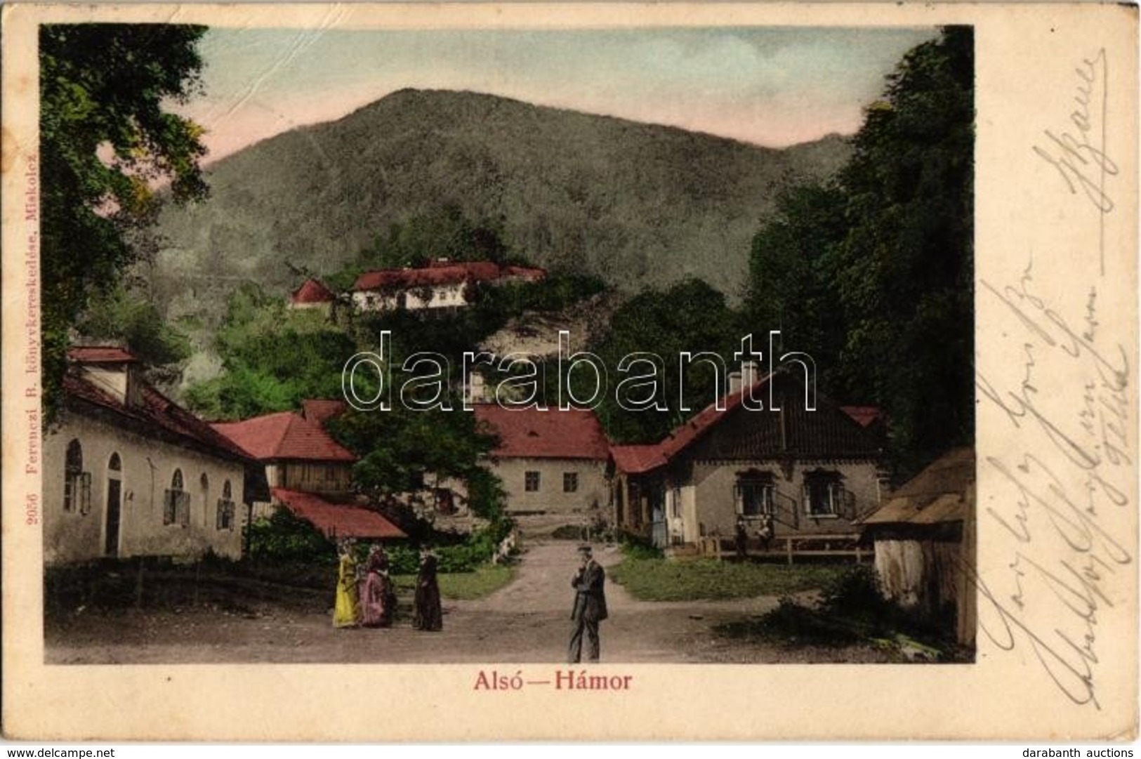 T2/T3 1901 Alsóhámor, Alsó-Hámor (Miskolc), Utcakép. Ferenczi B. Kiadása (EB) - Non Classés