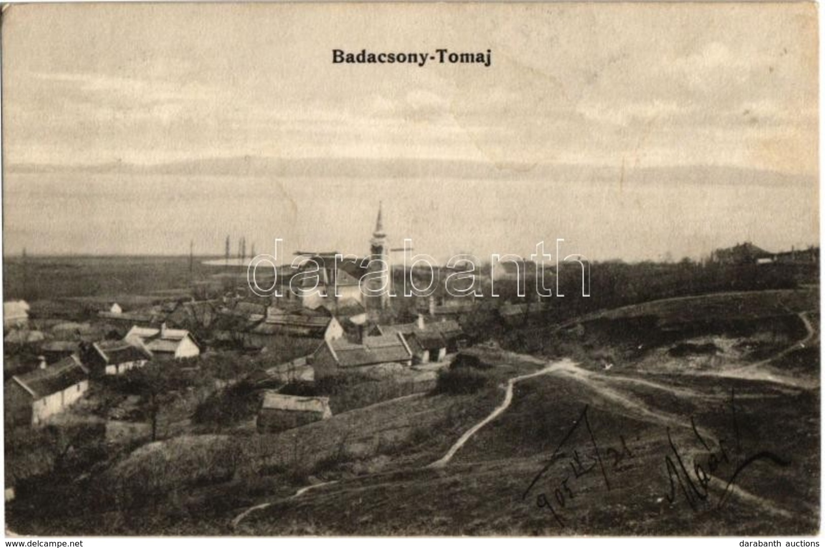 * T2/T3 1905 Badacsonytomaj, Látkép Templommal. Kiadja Weisz József (fl) - Non Classés