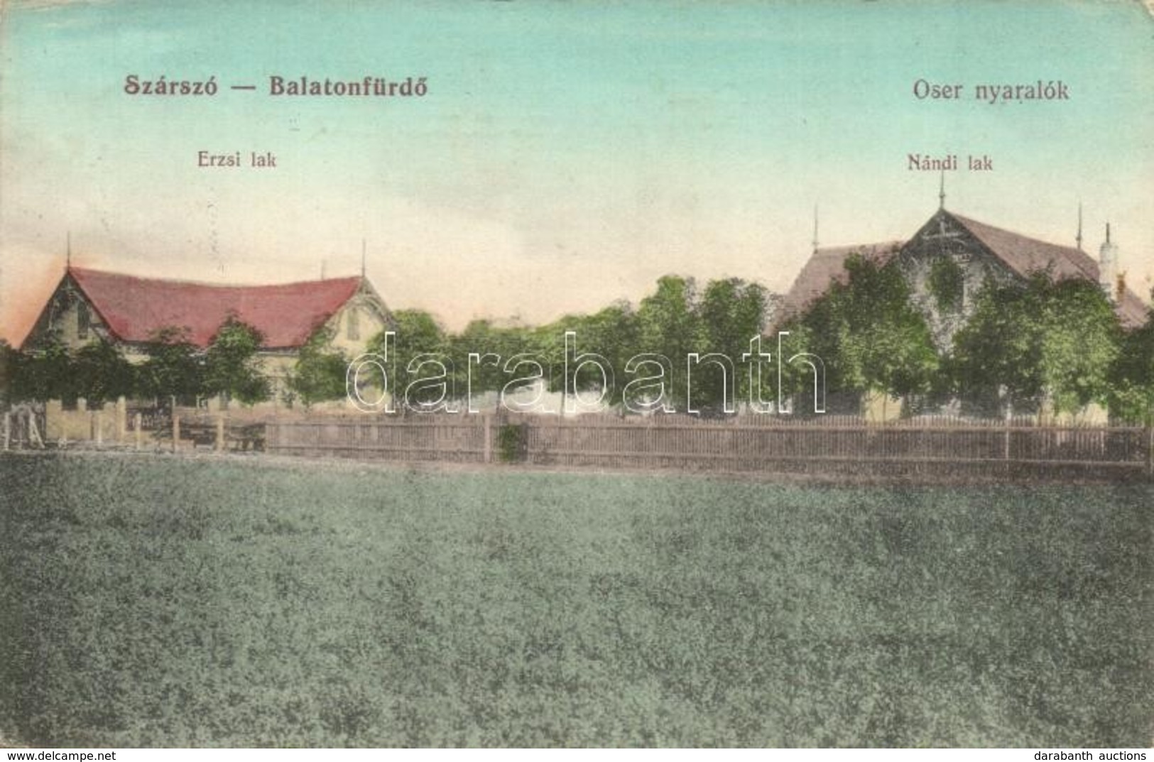 T2 1913 Balatonszárszó, Villa Sor. Müller Samu Kiadása - Ohne Zuordnung