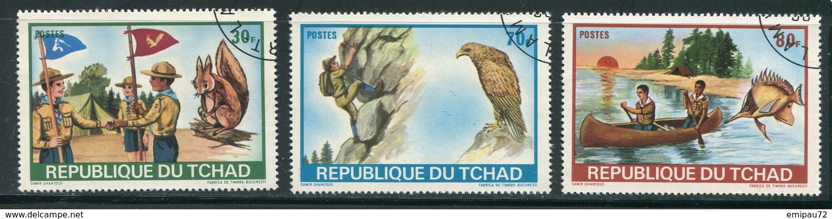 TCHAD- Y&T N°258 à 260- Oblitérés - Tsjaad (1960-...)