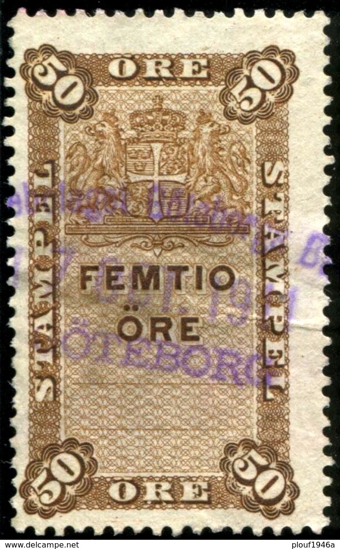 1920 Timbre Fiscal  Femtio öre - Fiscaux