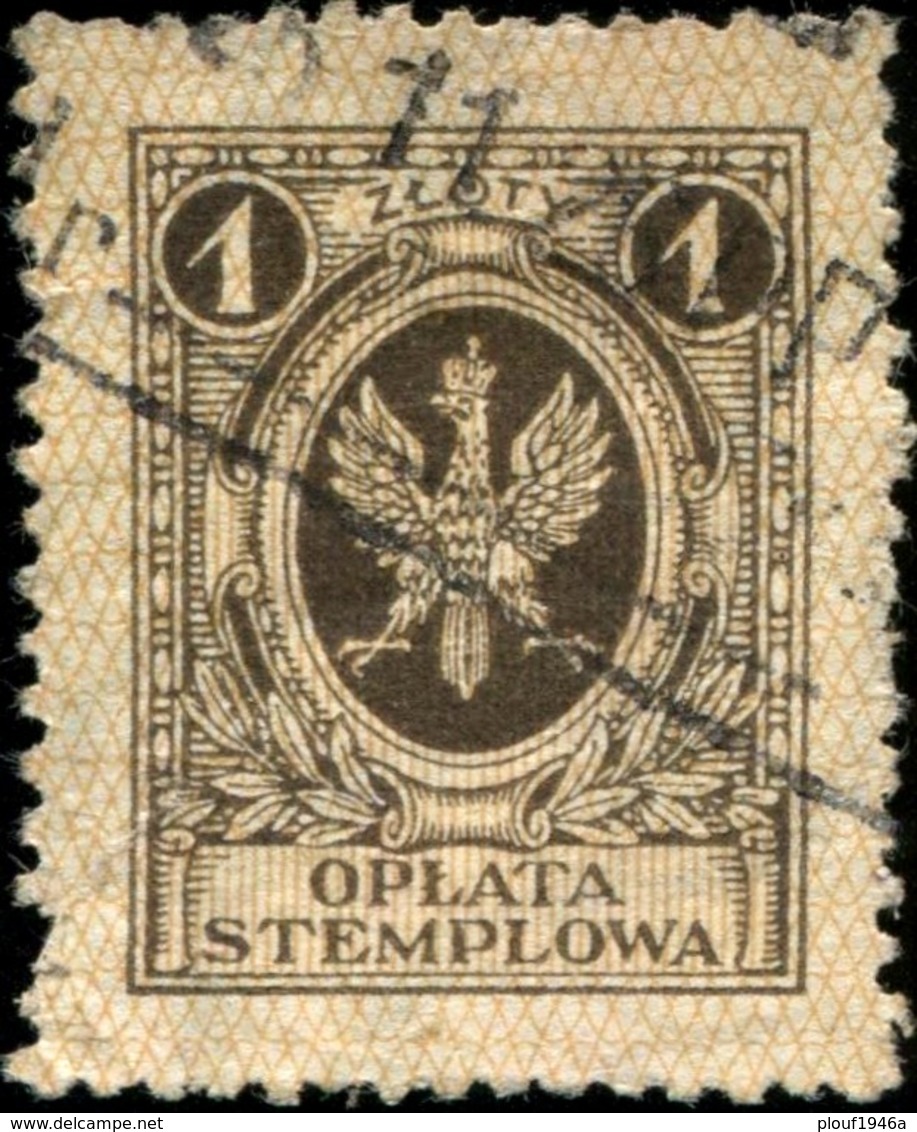 1927 Timbre Fiscal  Oplata Stemplowa (  1 Zloty) - Fiscaux