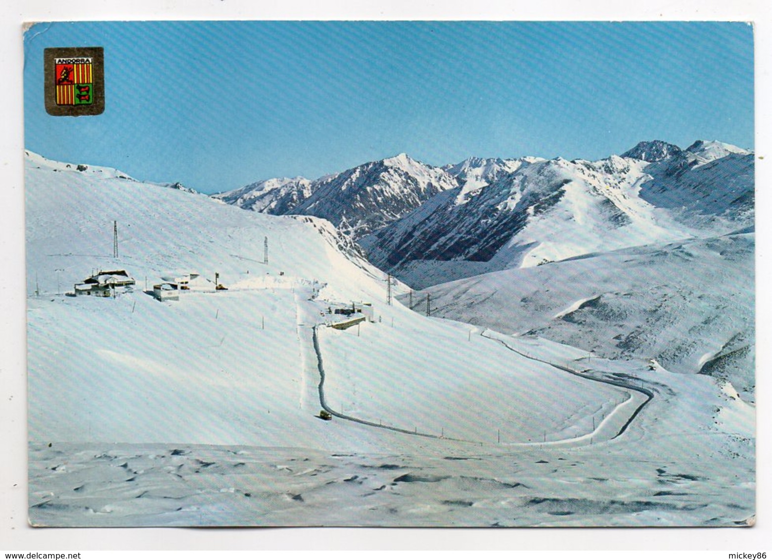 Andorre -- Valls D'Andorra  --1969--Port D'Envalira -- Timbre , Cachet - Andorre