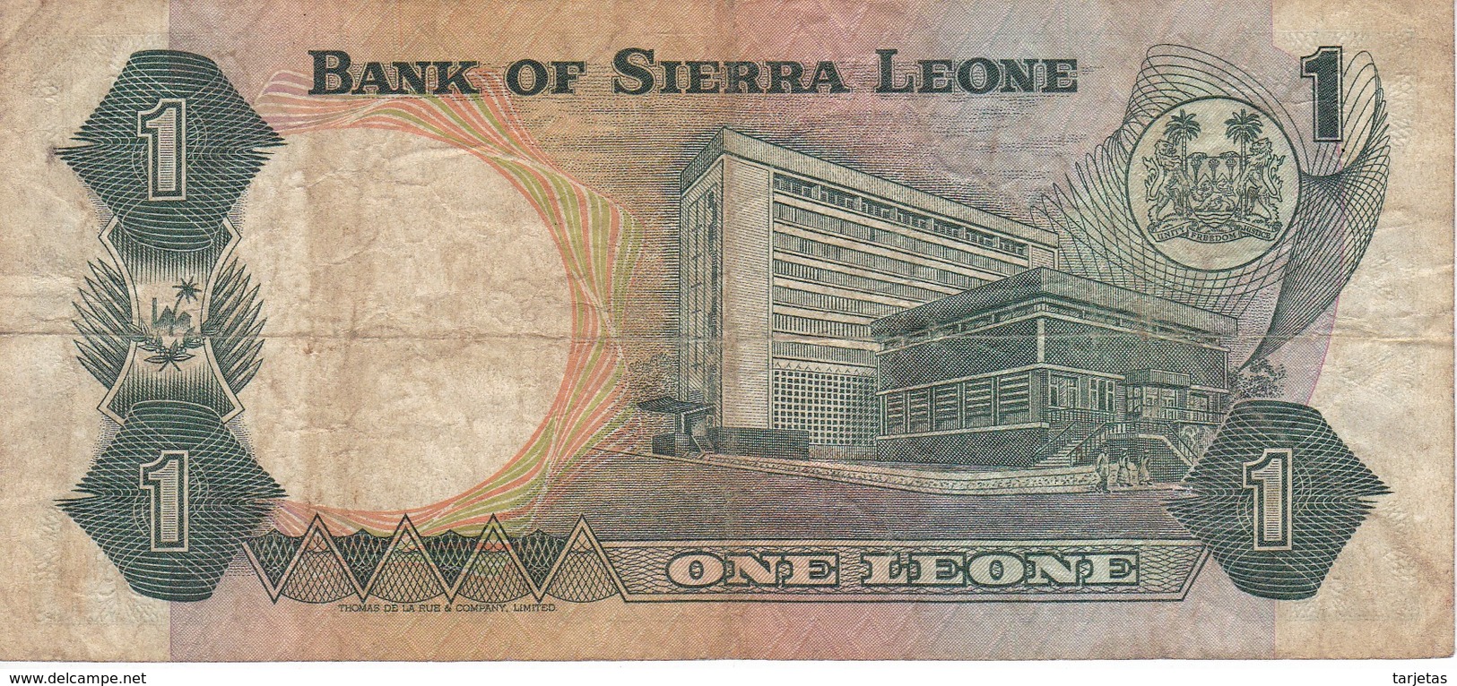 BILLETE DE SIERRA LEONA DE 1 LEONE DEL AÑO 1974    (BANKNOTE) - Sierra Leona