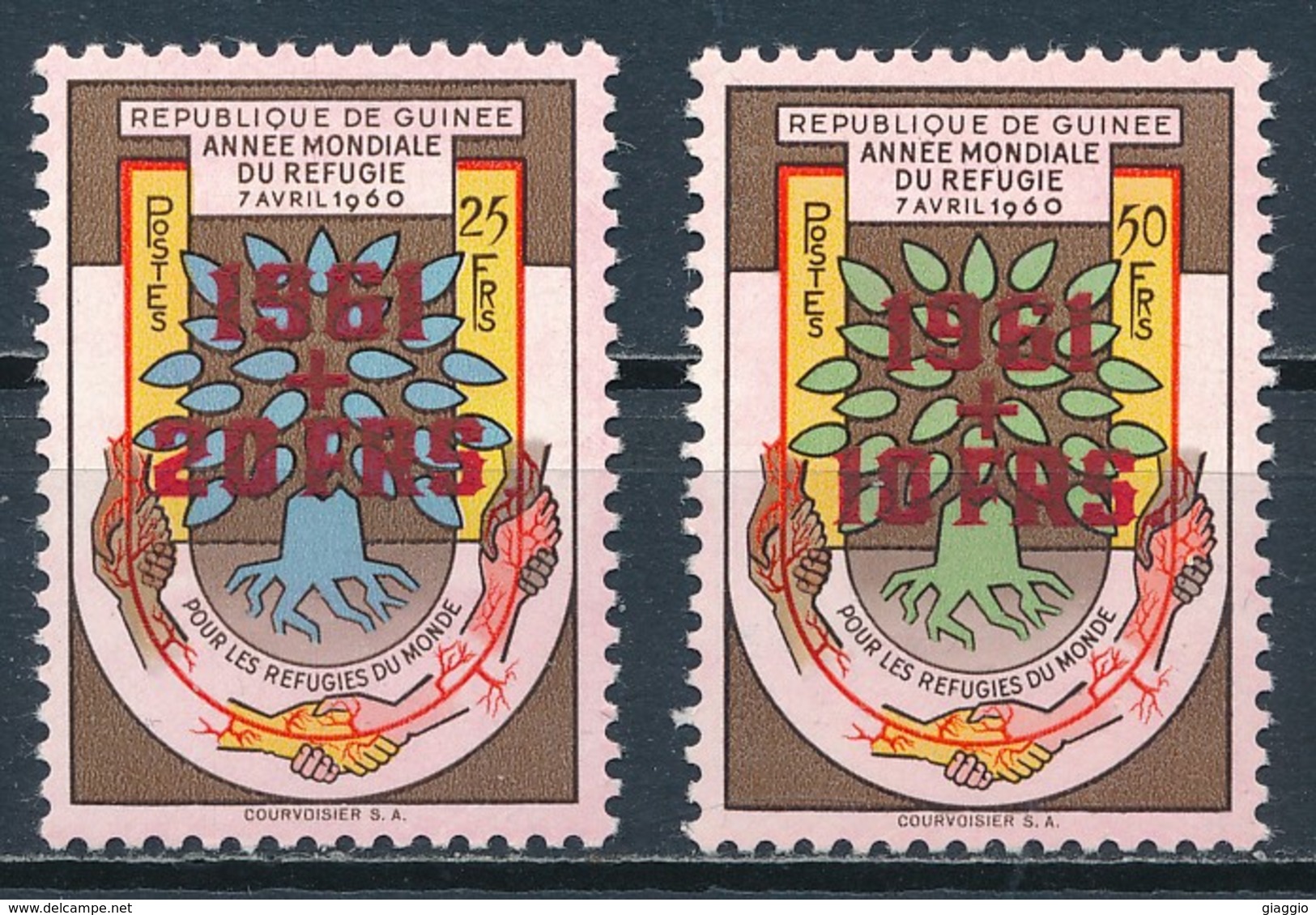 °°° GUINEE - Y&T N°52/53 - 1961 MNH °°° - Costa D'Avorio (1960-...)