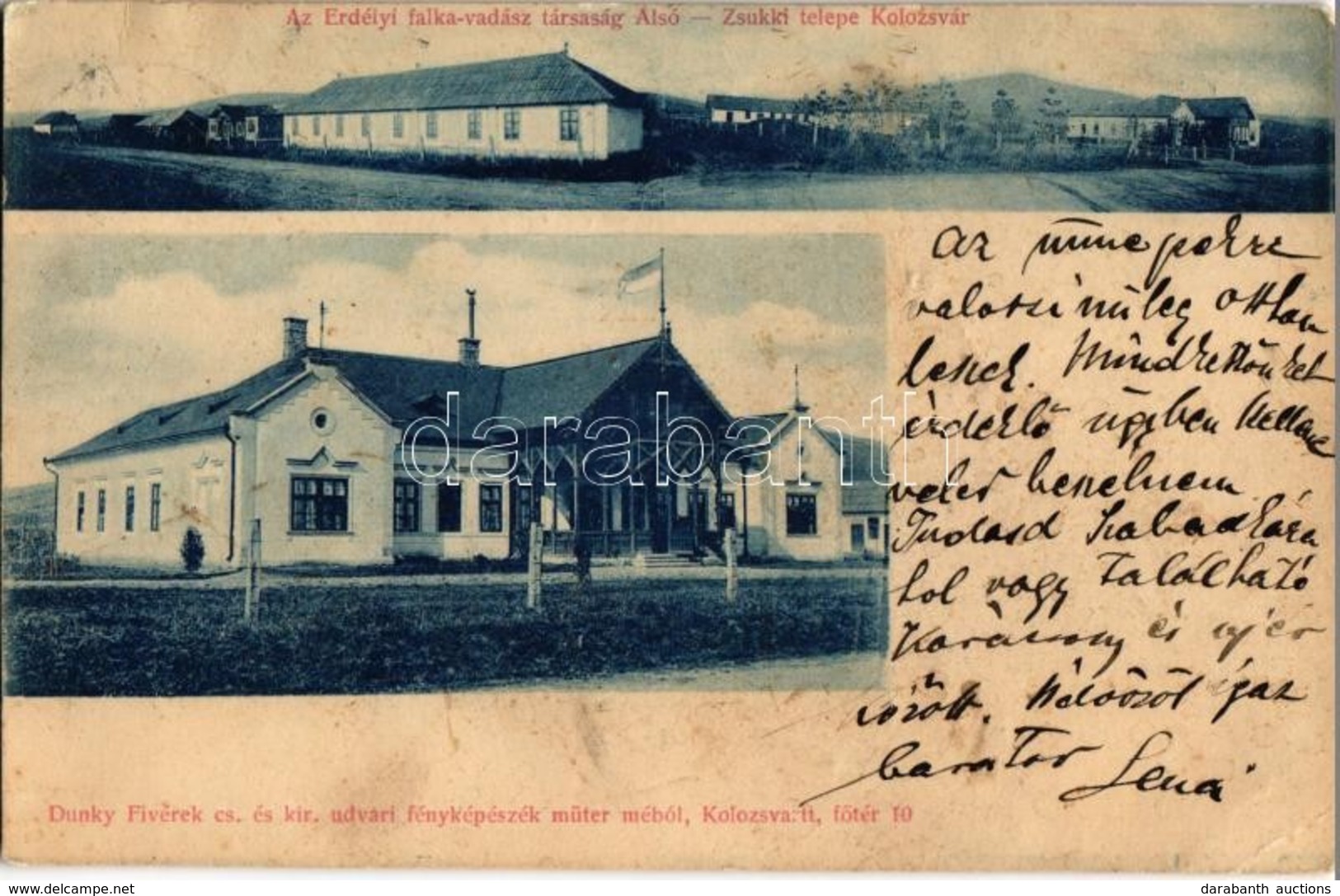 T2/T3 1899 Alsózsuk, Zsuk, Jucu De Sus (Kolozsvár, Cluj); Az Erdélyi Falka-vadász Társaság Alsó-Zsukki Telepe. Dunky Fiv - Unclassified