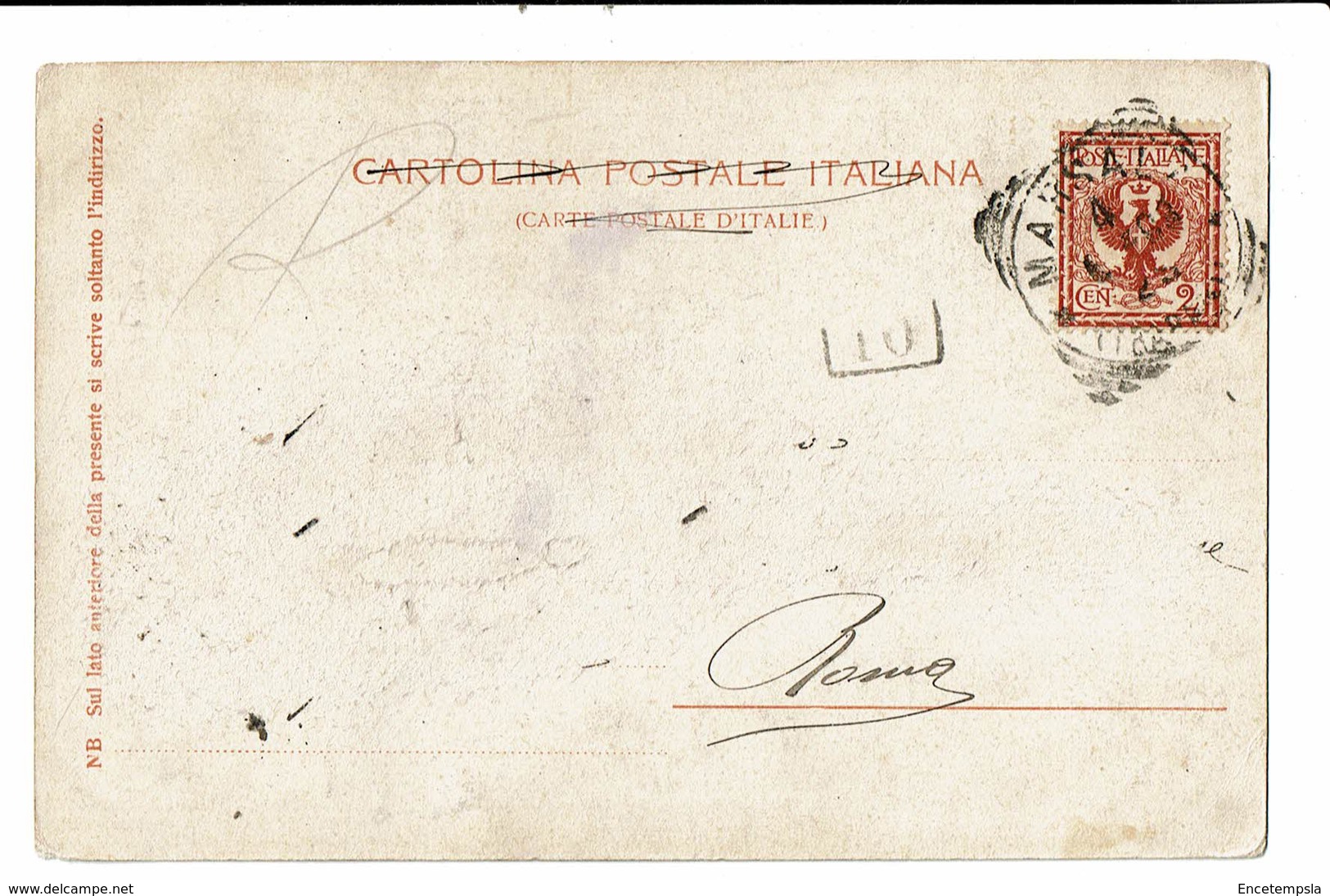 CPA - Carte Postale -Italie - Marsala-Arazzi Donati A Mr Lombardo Da Re A. D'Aragona 1903 VM2195 - Marsala