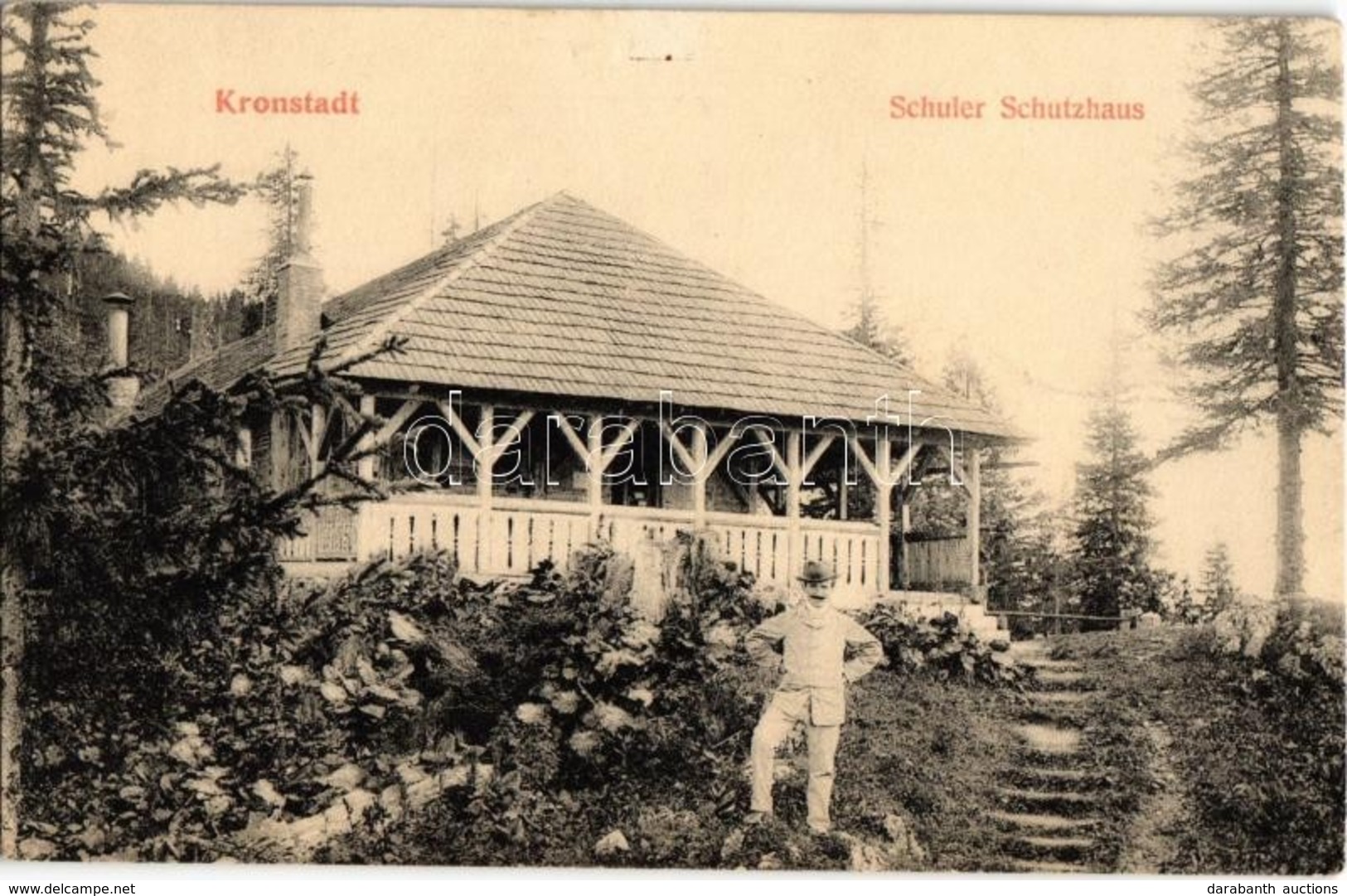 ** T1/T2 Brassó, Kronstadt, Brasov; Schuler Menedékház / Schutzhaus / Rest House. Siebenbürgischer Karpathenverein 11. S - Unclassified