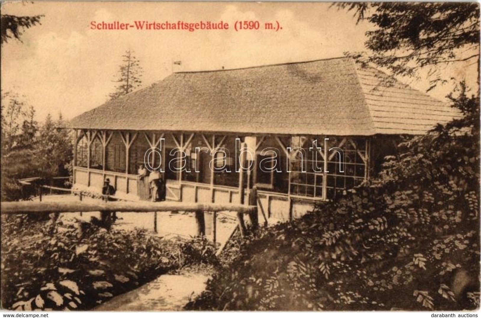 * T2 Brassó, Kronstadt, Brasov; Keresztényhavasi Menház. Wilh. Hiemesch /  Schuller-Wirtschaftsgebäude / Vechea Cabana P - Unclassified