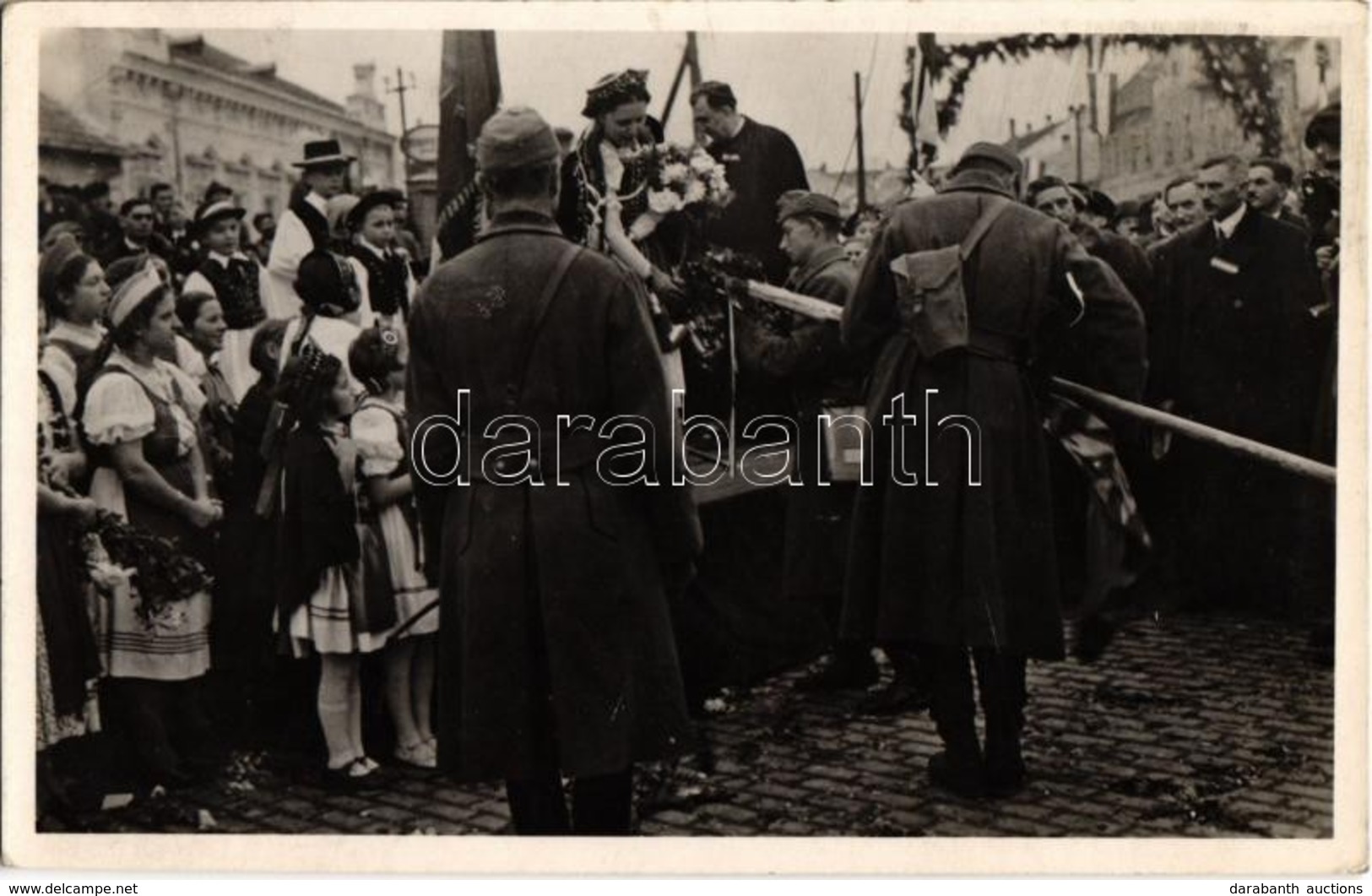 T2 1938 Galánta, Galanta; Bevonulás, Országzászló Avatás  / Entry Of The Hungarian Troops, Hungarian Flag Inauguration - Non Classés