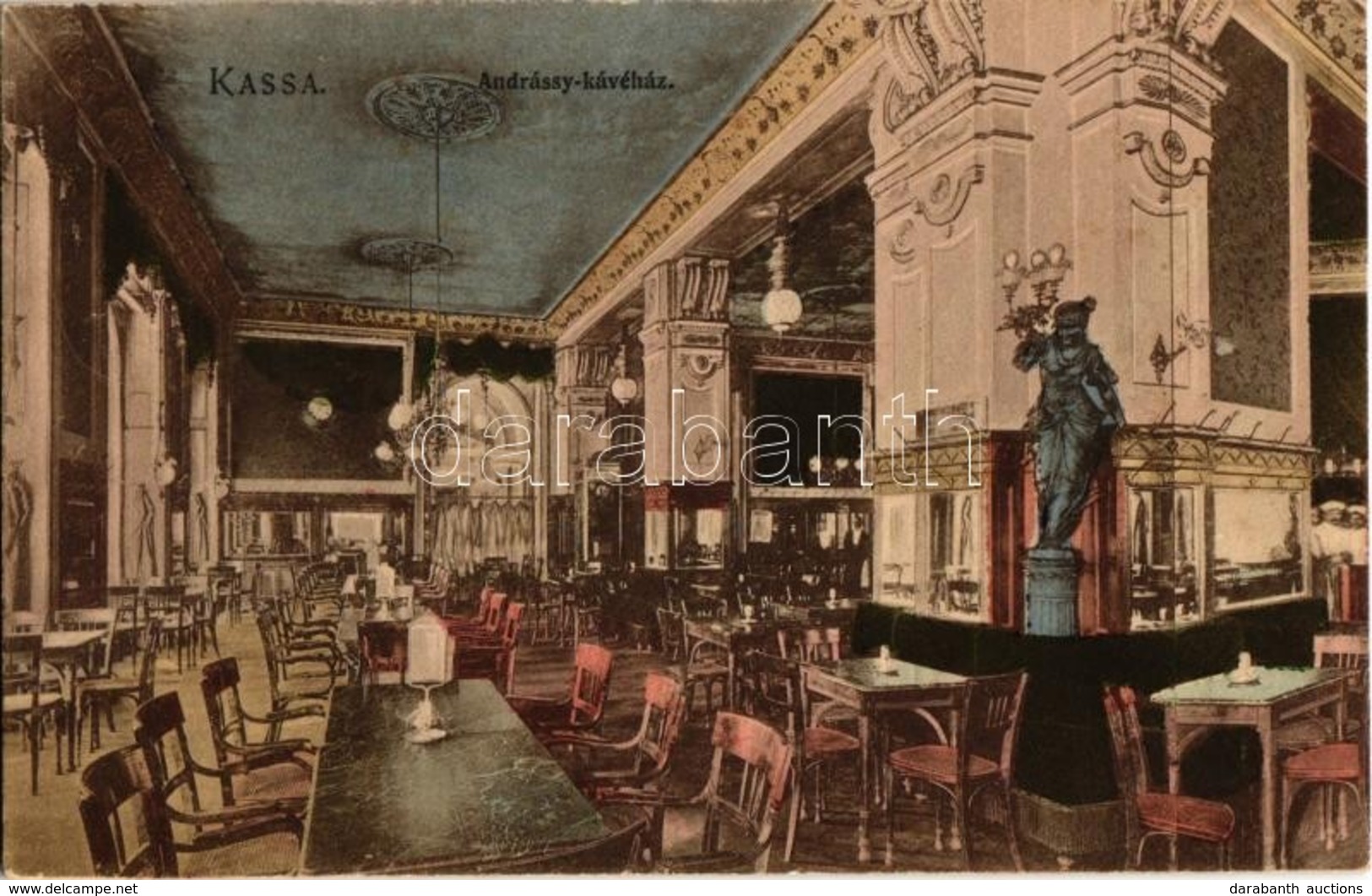 ** T2/T3 Kassa, Kosice; Andrássy Kávéház, Belső. Divald K. Fia 60. / Cafe Interior  (fl) - Ohne Zuordnung