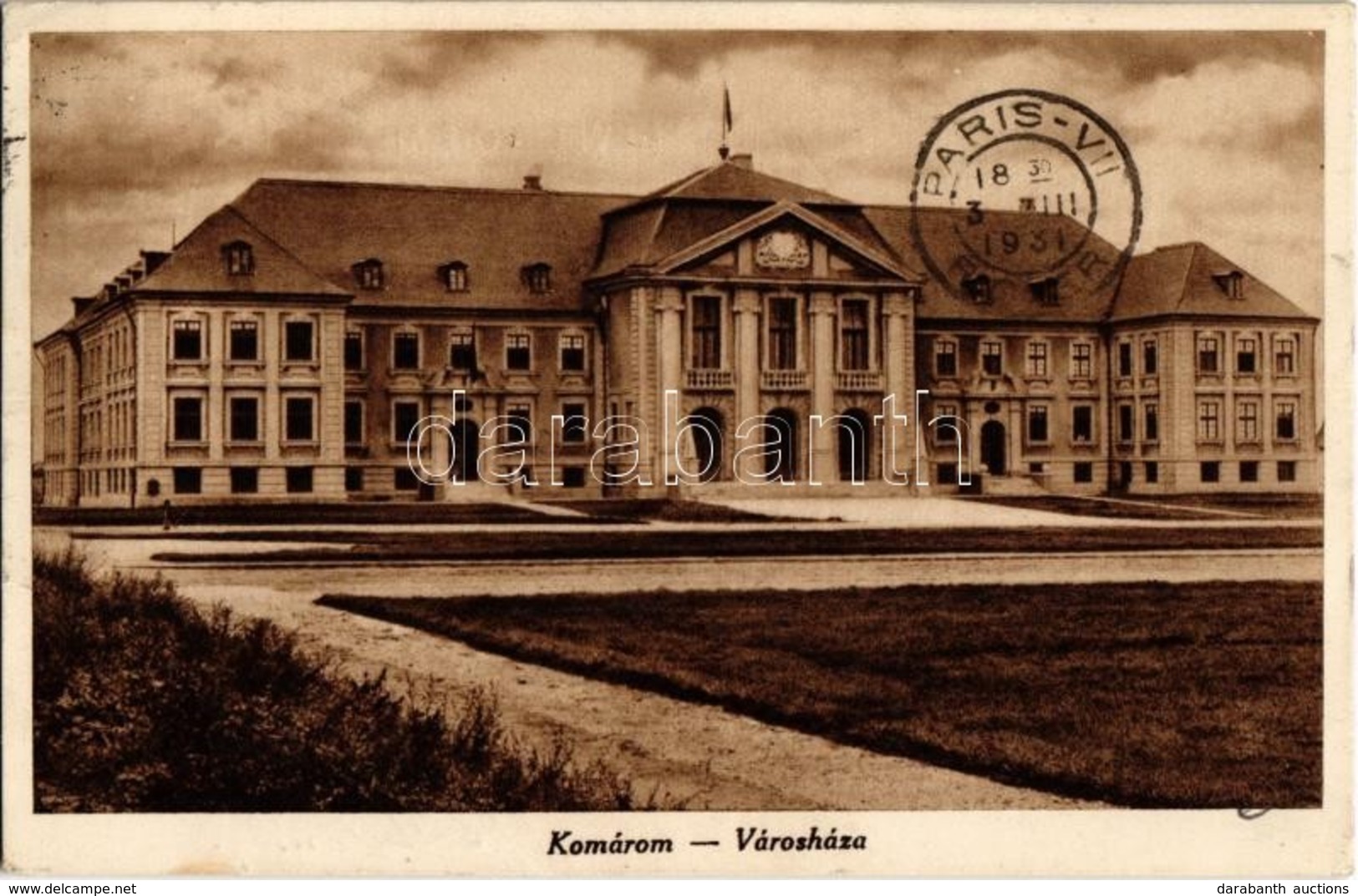 T2/T3 1931 Komárom, Komárnó; Városháza / Town Hall (EK) - Non Classés