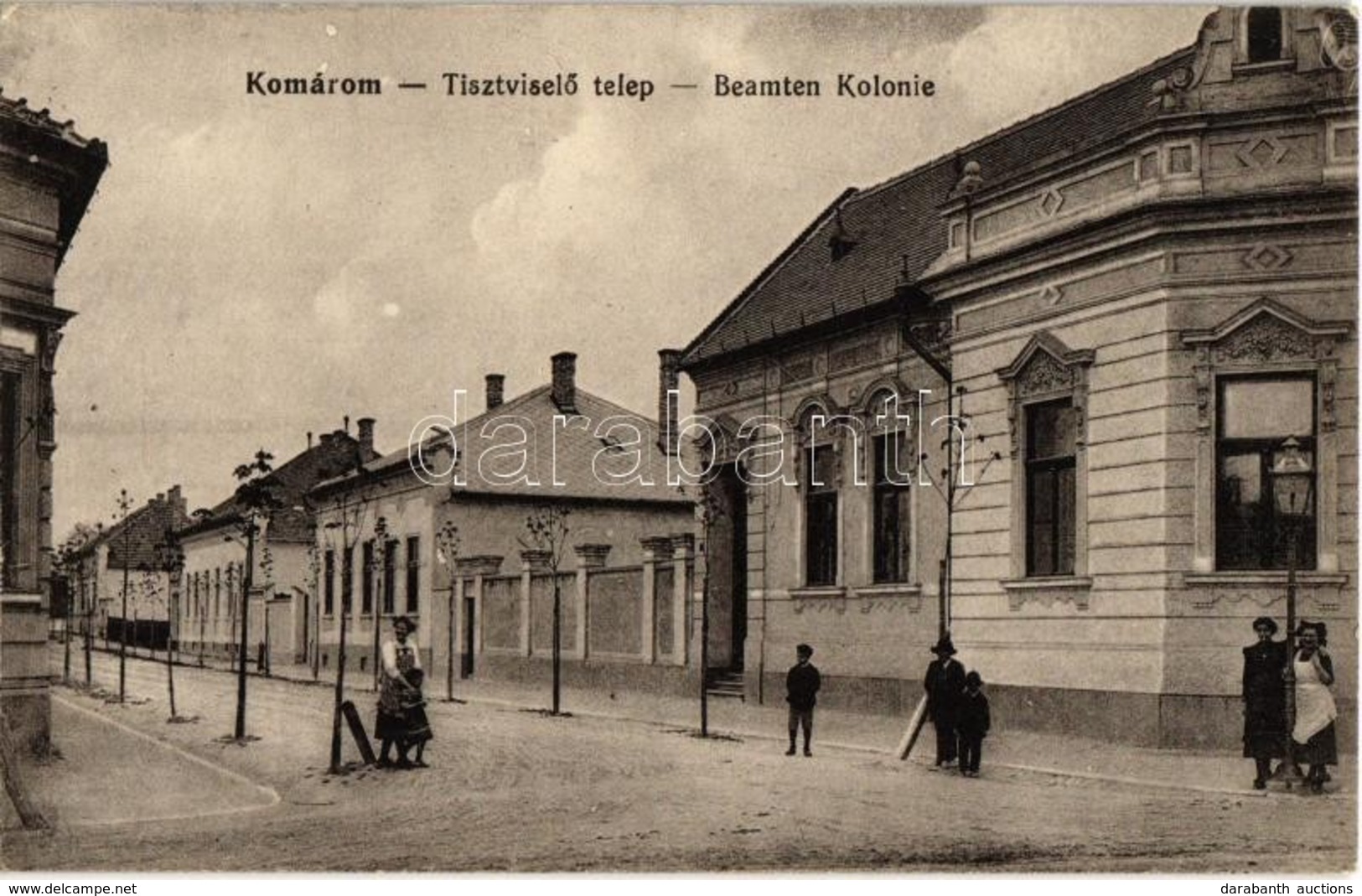 ** T1 Komárom, Komárnó; Tisztviselőtelep, Utca / Beamten Kolonie / Officers' Colony, Street - Unclassified