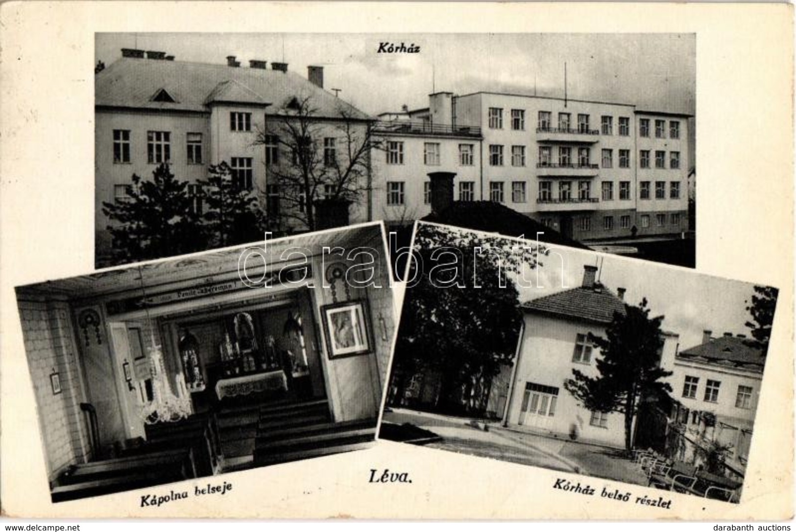 T2/T3 Léva, Levice; Kórház Belső, Kápolna / Hospital Interior, Chapel  (EK) - Unclassified