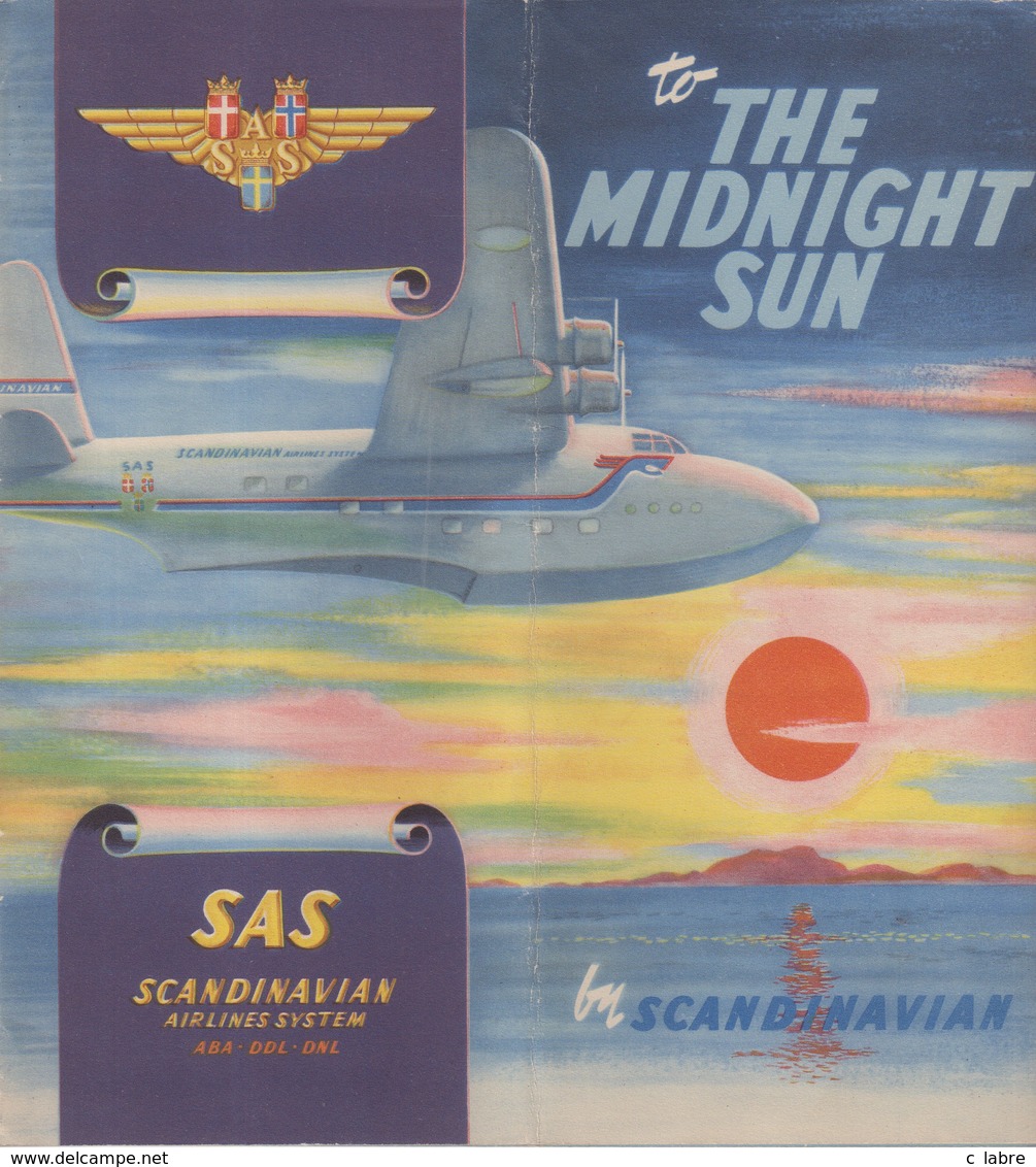 AVIATION : SCANDINAVIE . SAS . - Revistas De Abordo