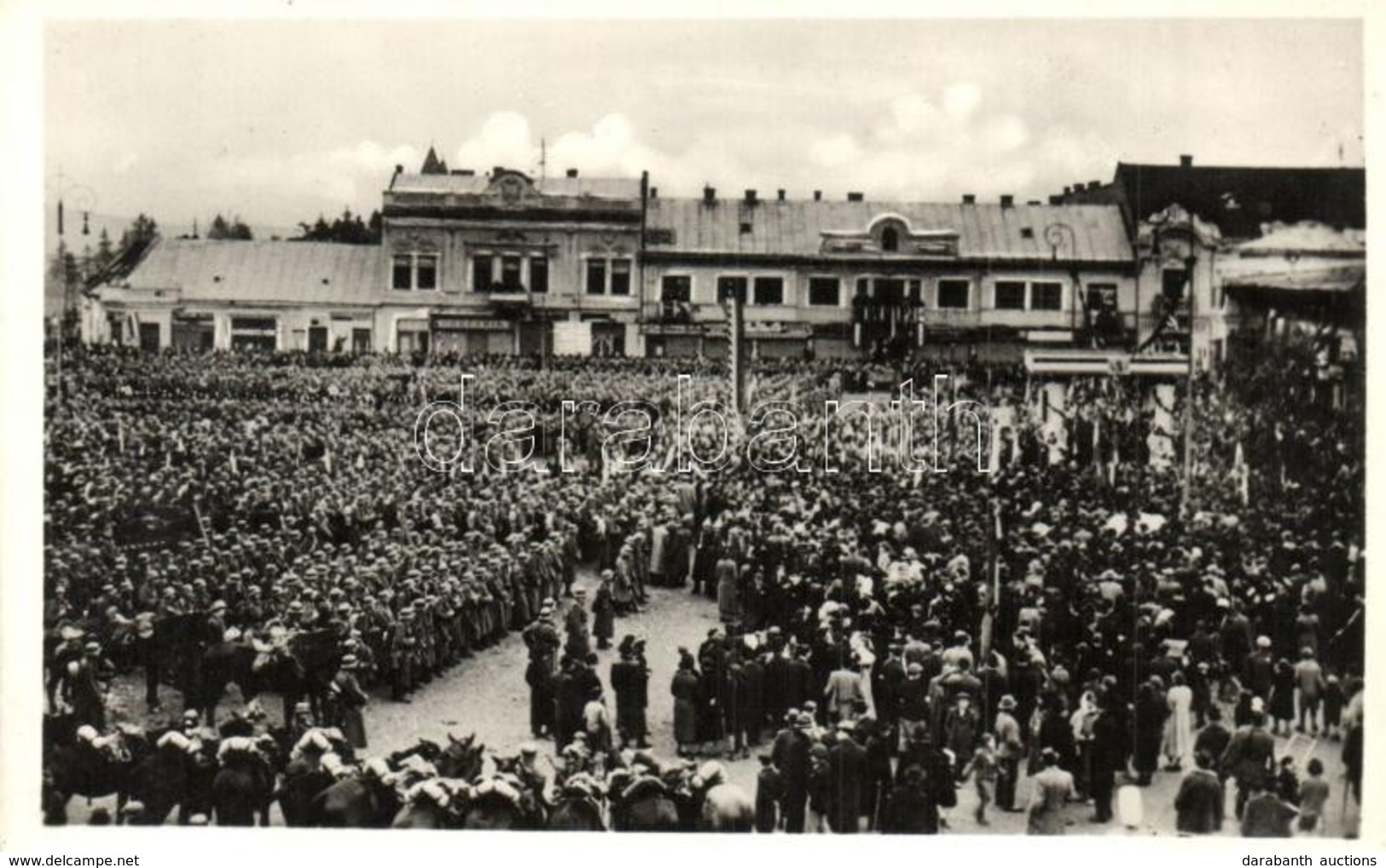 ** T2 1938 Beregszász, Berehove; Bevonulás / Entry Of The Hungarian Troops - Ohne Zuordnung