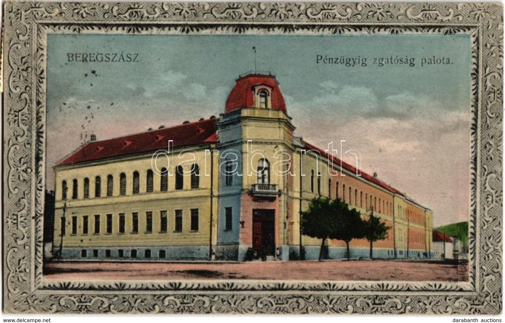 T2/T3 Beregszász, Berehovo; Pénzügyigazgatóság Palota. Farkas és Földes Kiadása / Palace Of The Financial Directorate - Non Classés