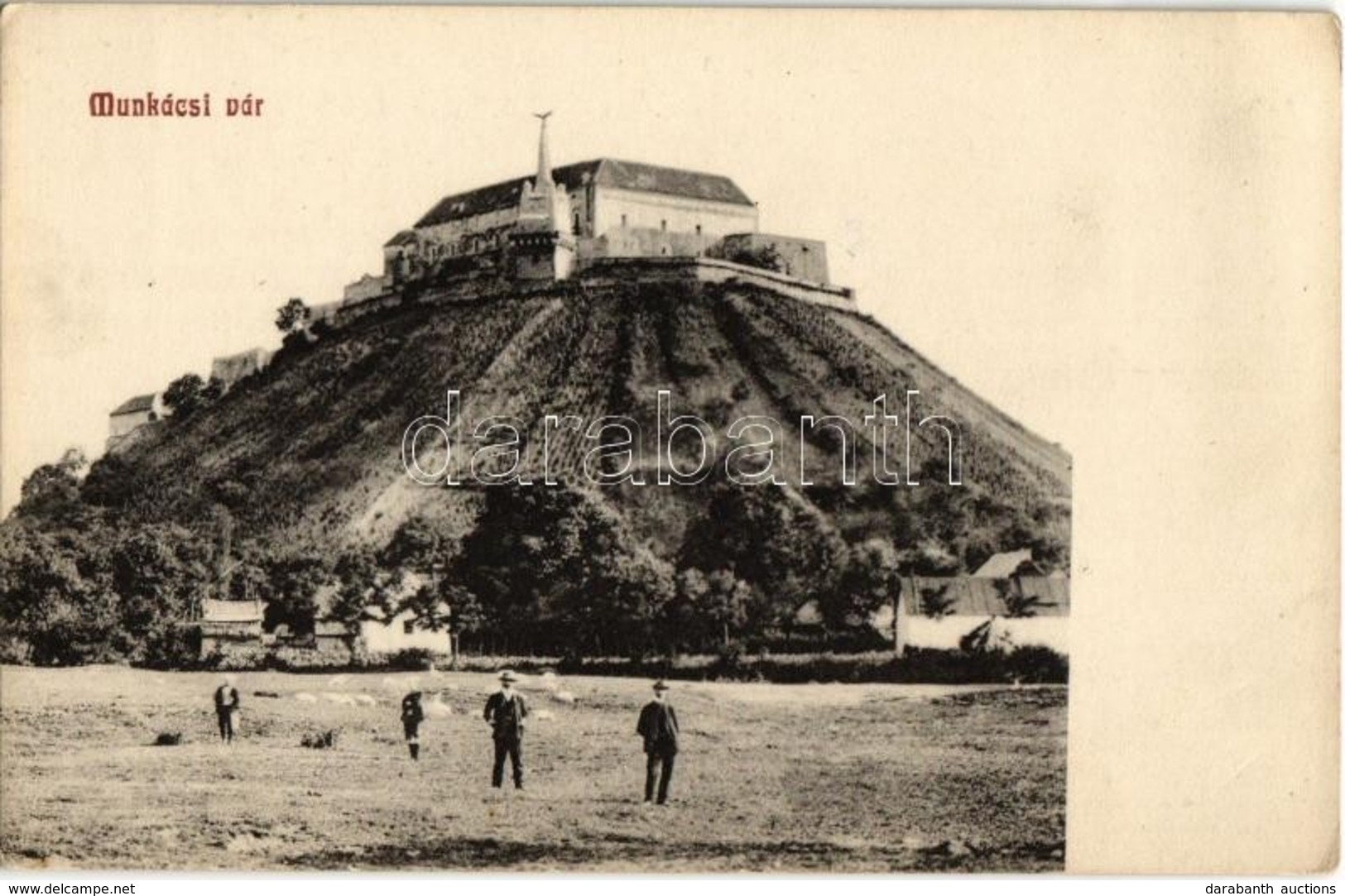 ** T2 Munkács, Mukacheve, Mukacevo; Vár, Honvéd Szobor. Niedermann Tőzsde Kiadása / Castle, Military Monument - Non Classés