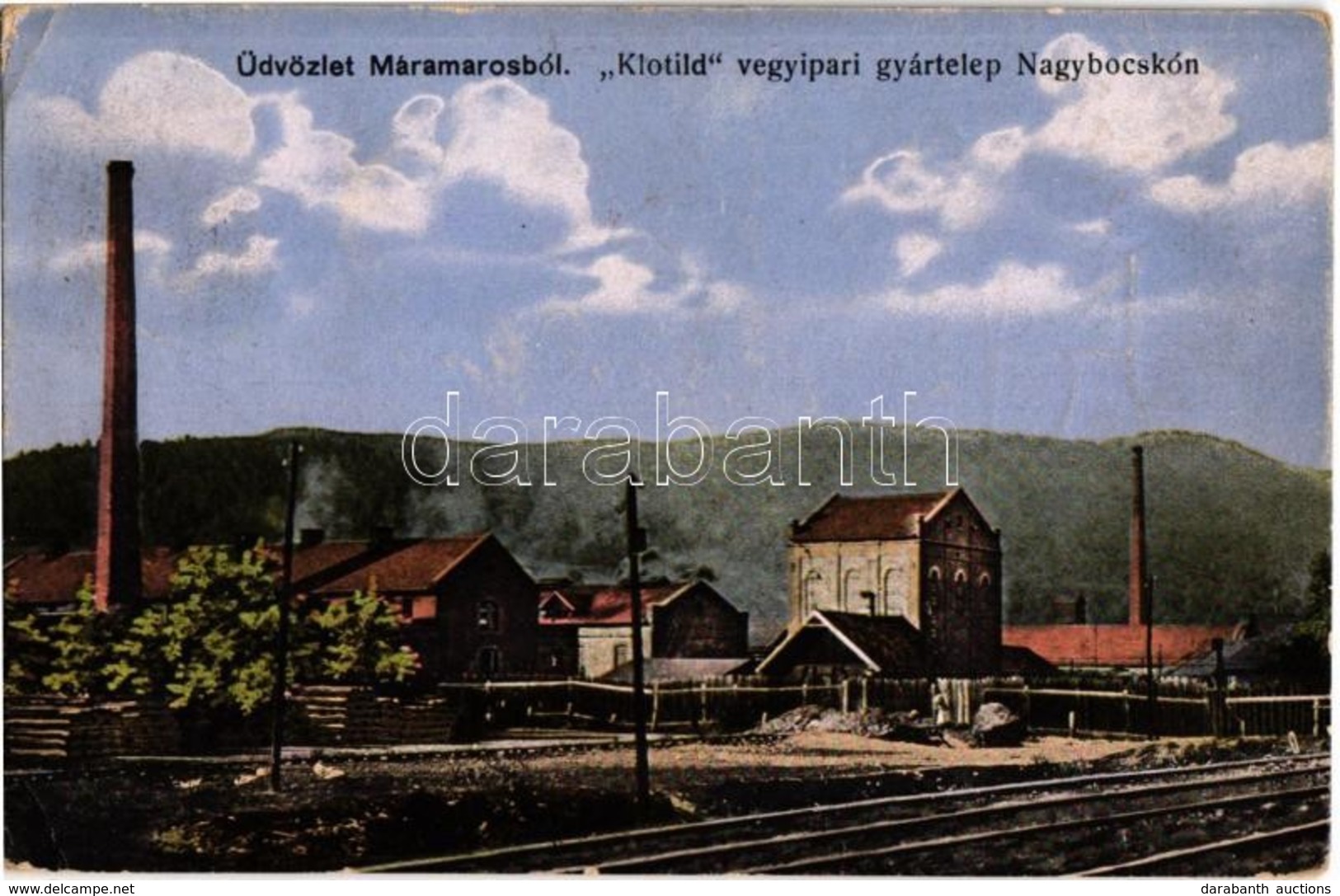 T2/T3 Nagybocskó, Velikij Bicskiv, Velykyy Bychkiv (Máramaros, Maramures); Klotild Vegyipari Gyár, Iparvasút, Fűrésztele - Non Classés