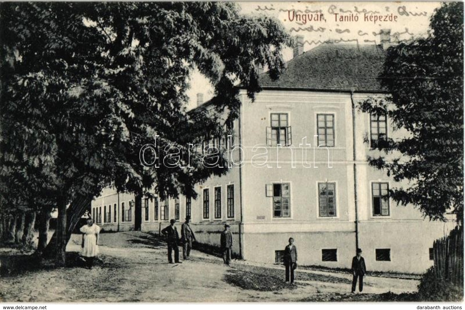 T2 1914 Ungvár, Uzshorod, Uzhorod; Tanító Képezde / Street View With Teachers' Training Institute, School - Non Classés