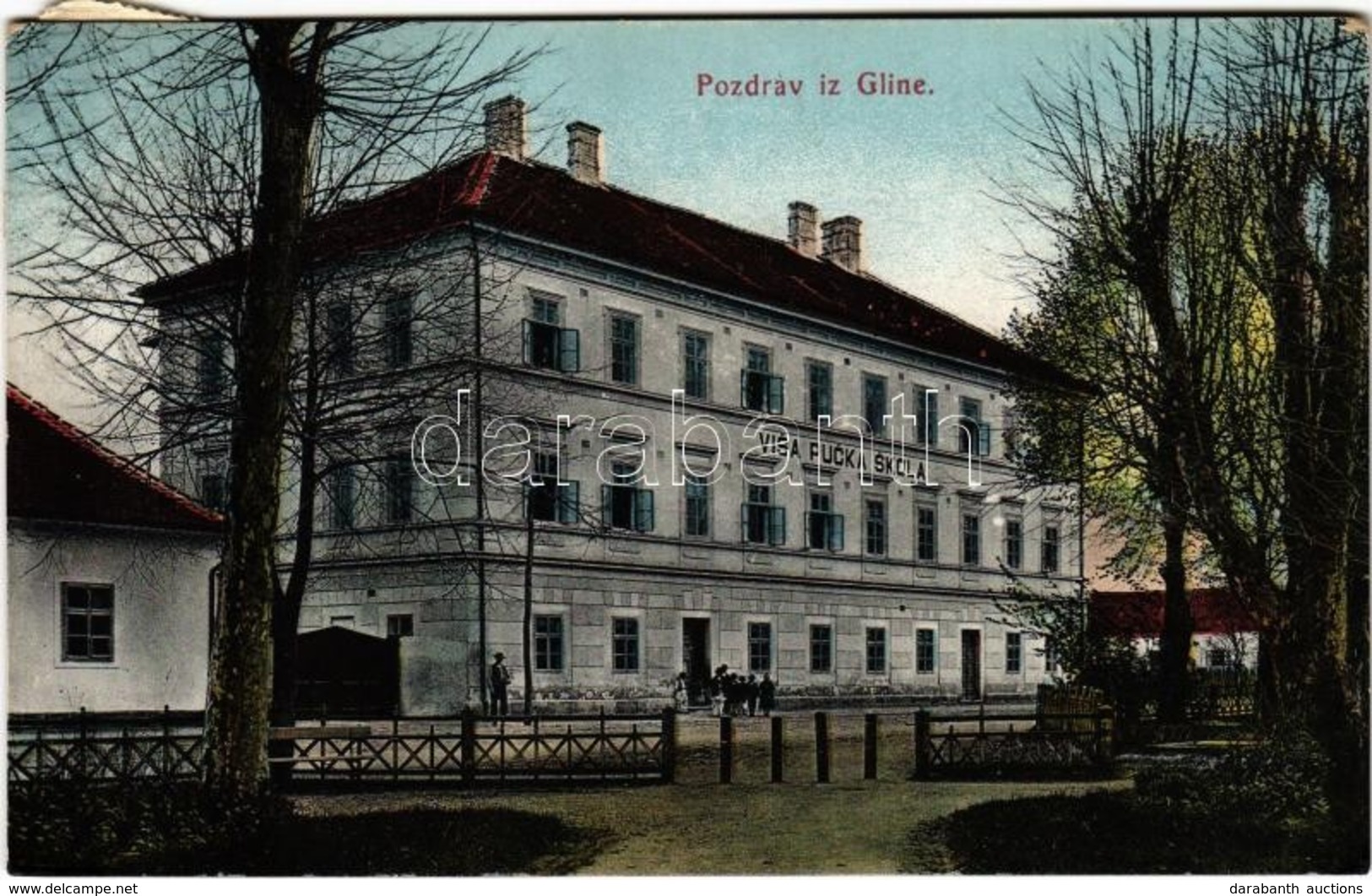 T2 1916 Glina, Visa Pucka Skola / School - Unclassified