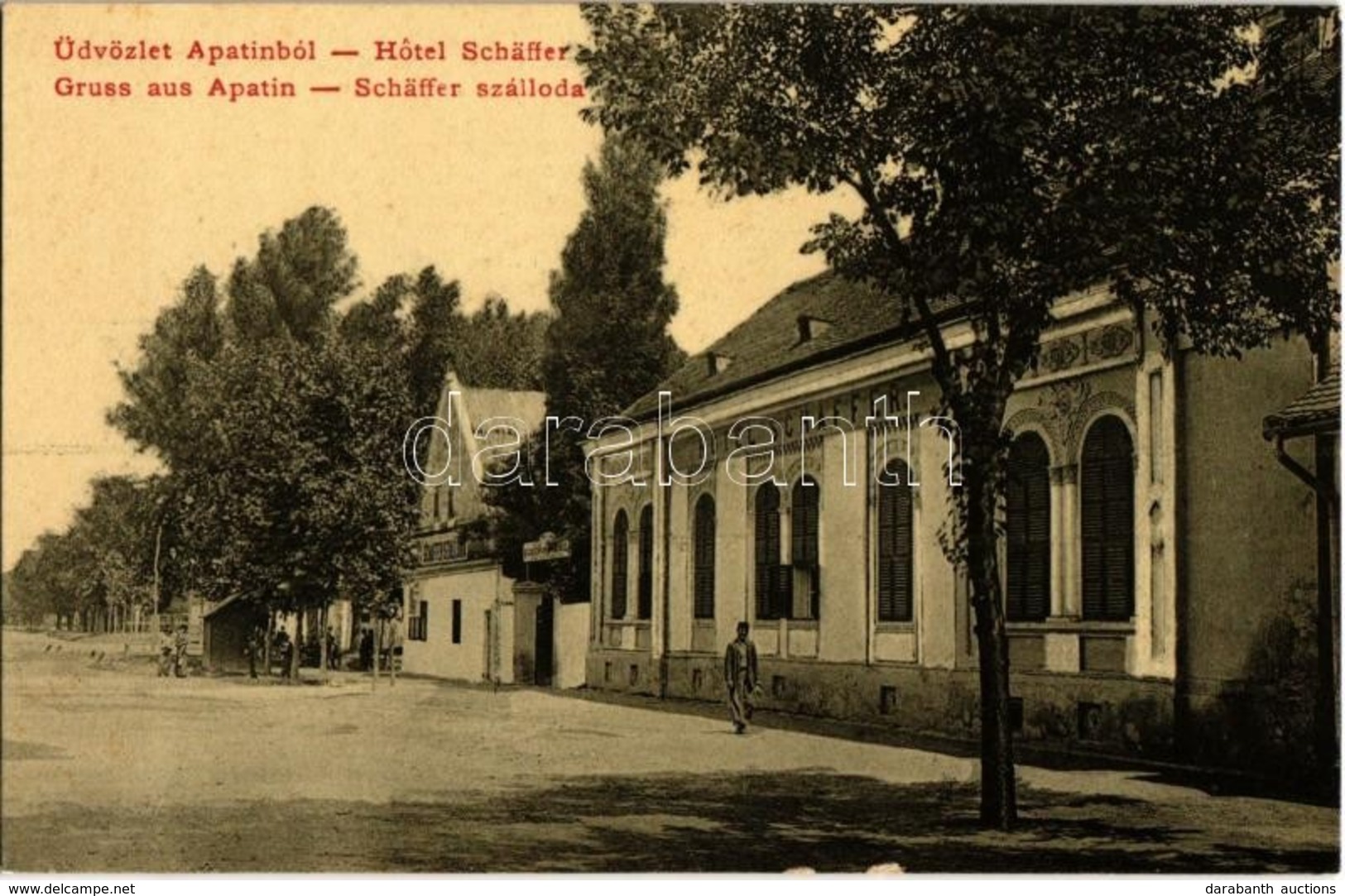 ** T2/T3 Apatin, Schäffer Szálloda. W. L. 1968. / Hotel Schäffer - Ohne Zuordnung