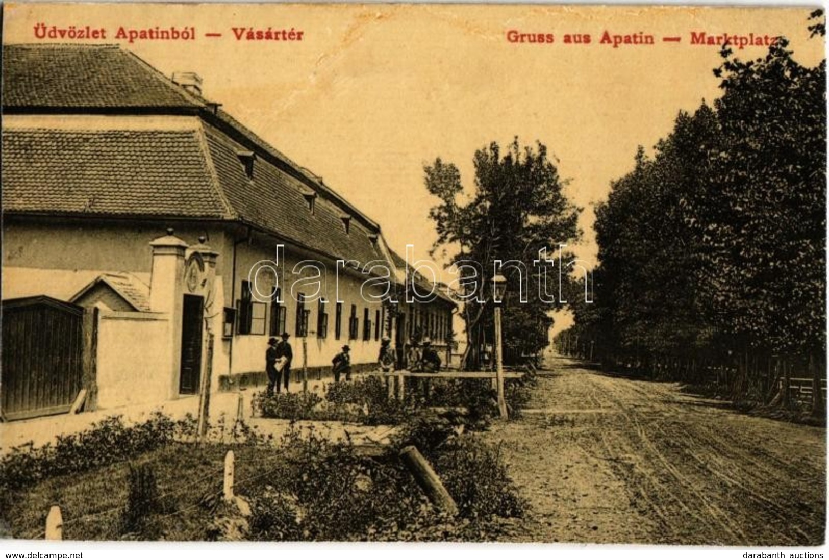 T4 1912 Apatin, Vásártér. W. L. 1967. / Marktplatz / Marketplace (r) - Non Classés