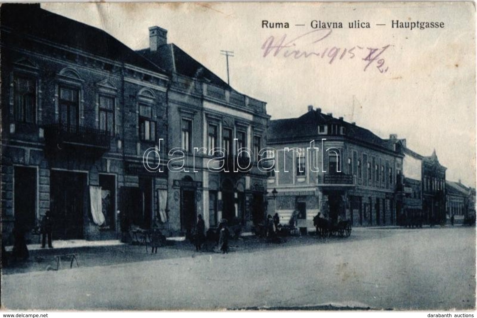 * T3 Árpatarló, Ruma; Fő Utca, üzletek / Hauptgasse / Glavna Ulica / Main Street, Shop (Rb) - Non Classés