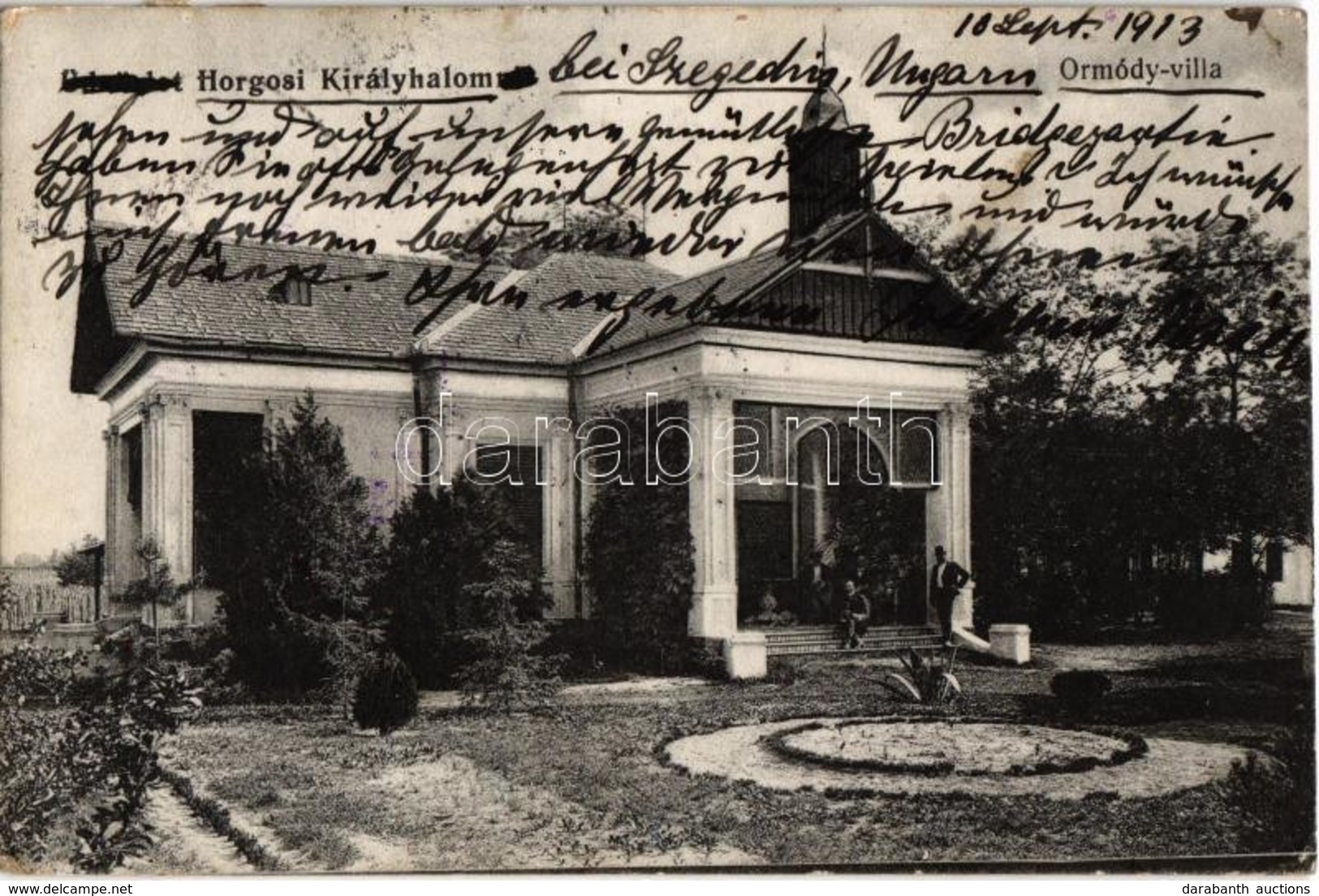 T2/T3 1913 Horgosi-Királyhalom, Horgos-Backi Vinogradi; Ormódy Villa / Villa (EK) - Non Classés