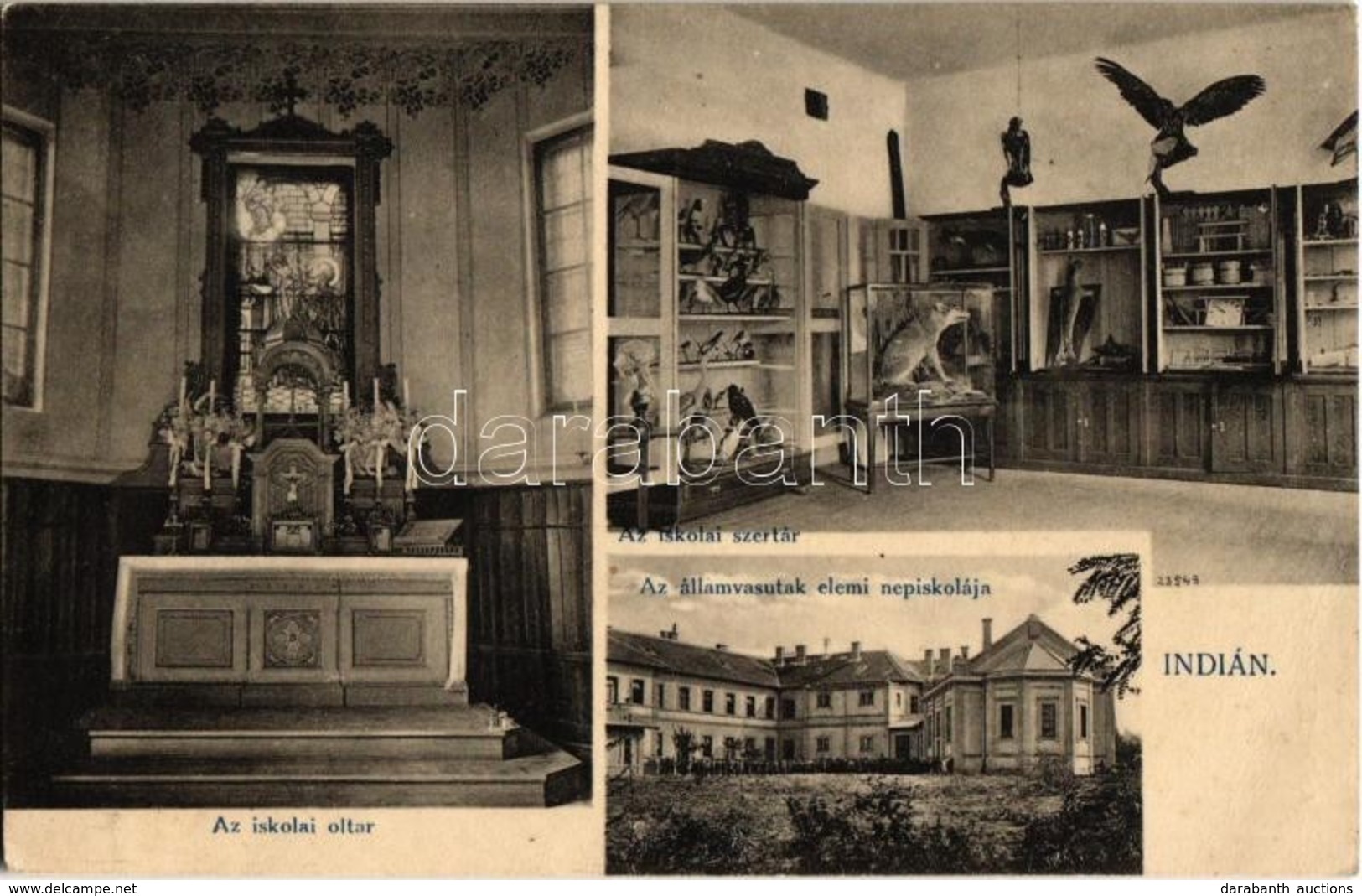 T2 India, Indián, Indija; Államvasútiak Elemi Népiskolája, Iskolai Oltár és Szertár, Belső. E. Dannenbaum / School Of Th - Non Classés