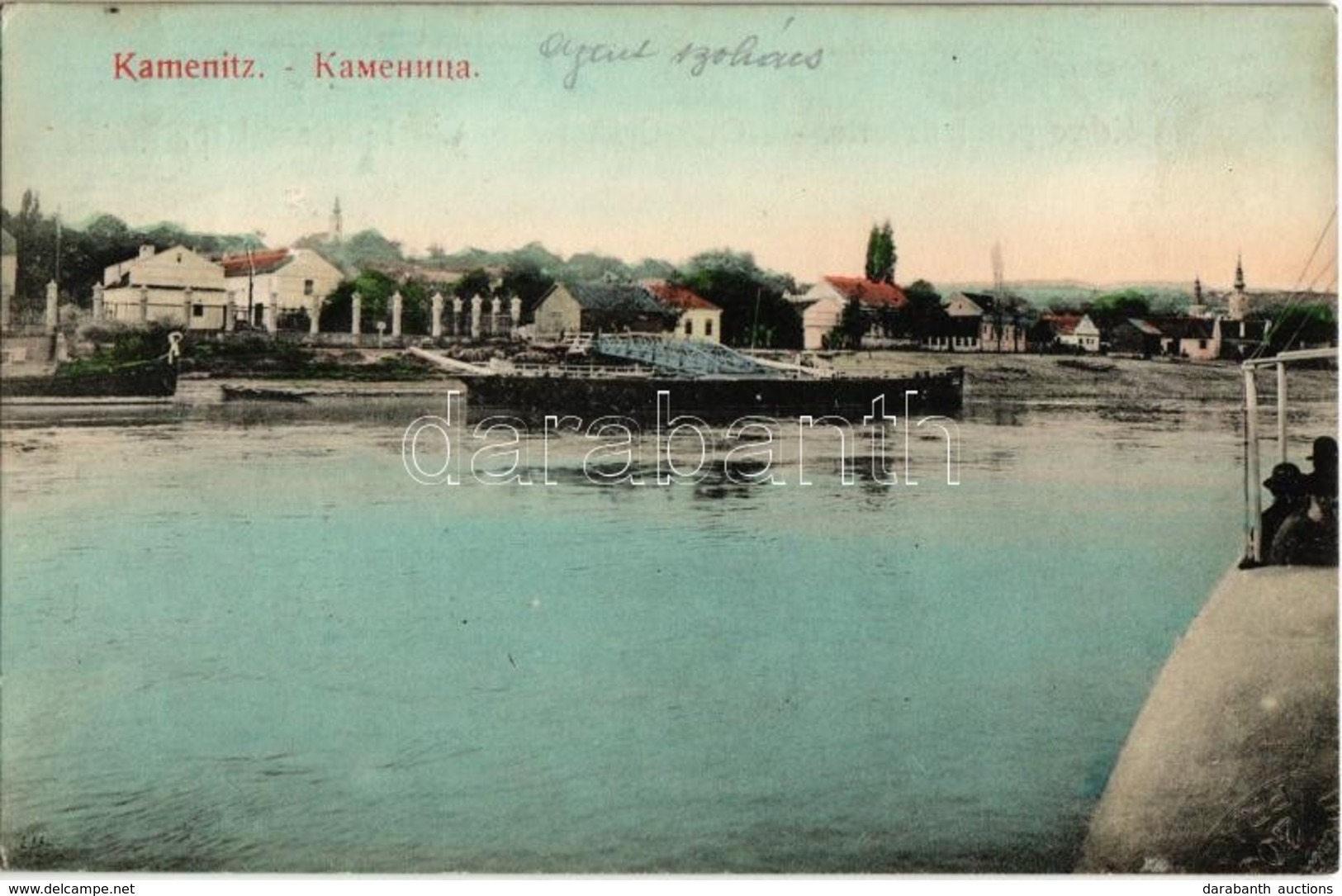 T1/T2 1910 Kamanc, Kamenitz, Sremska Kamenice (Újvidék, Novi Sad); Duna Part / Dunaj Riverside - Non Classés