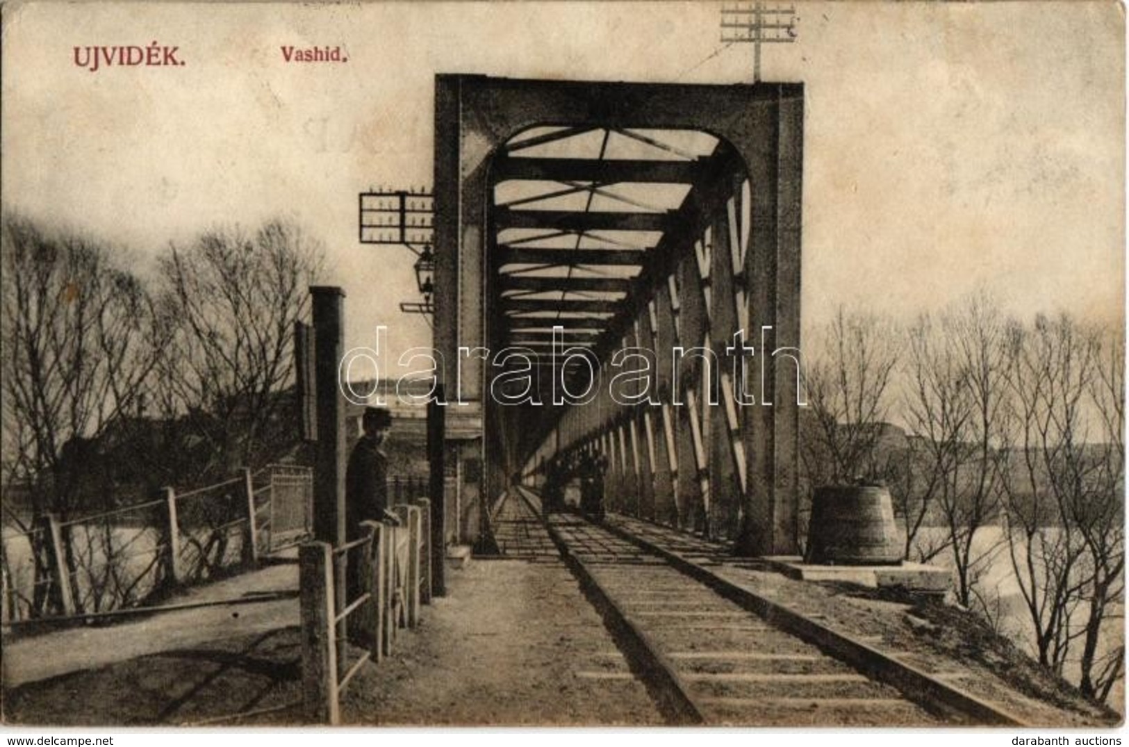 T2/T3 1913 Újvidék, Novi Sad; Vashíd, Vasúti Híd. Urbán Ignácz Kiadása / Railway Bridge (EK) - Non Classés