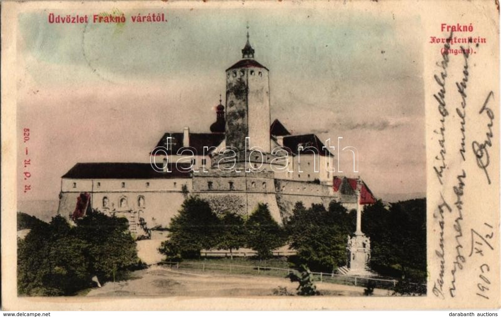 T2 1903 Fraknó, Forchtenstein; Vár / Burg / Castle - Non Classés