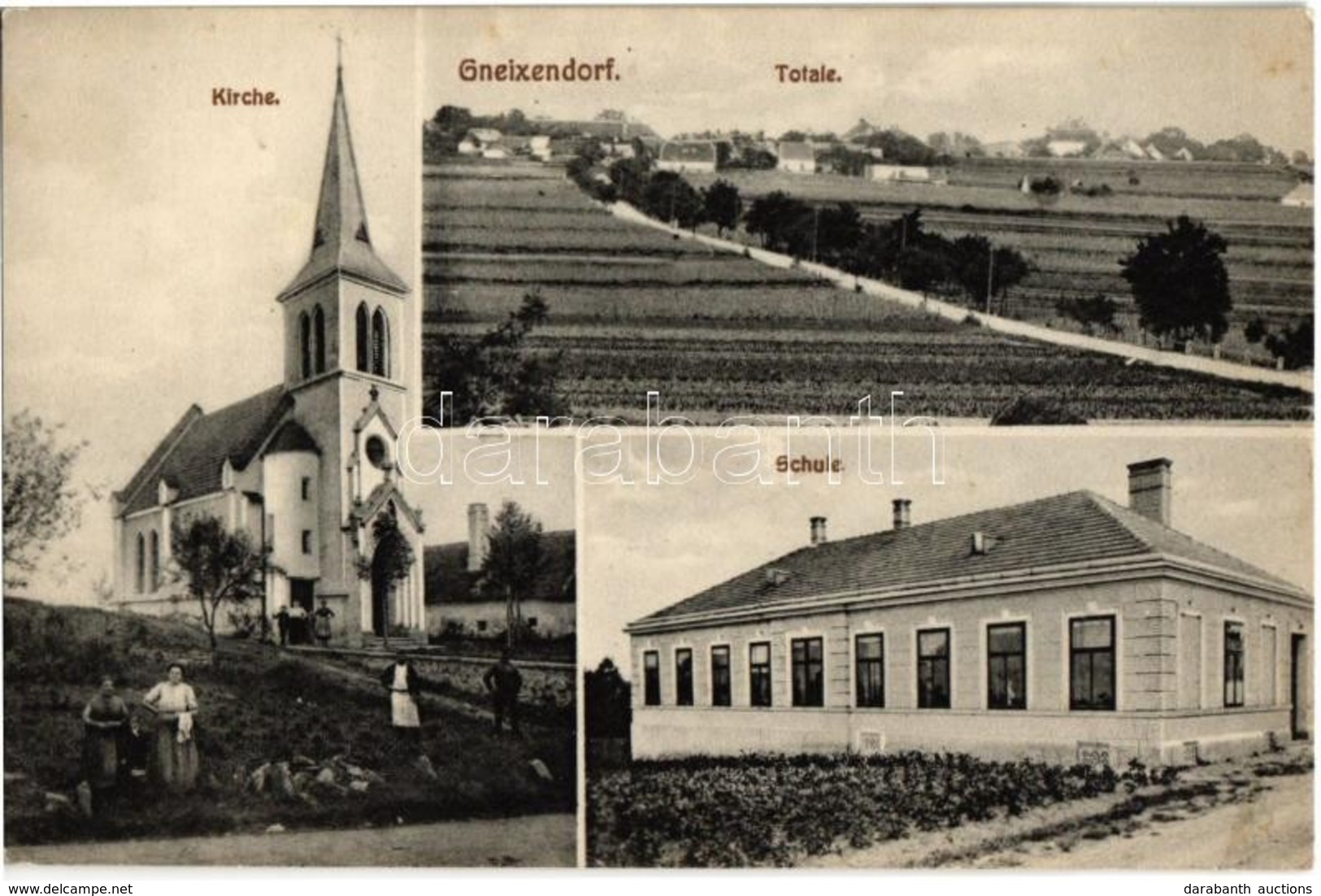 ** T1 Gneixendorf, Kirche, Schule / Church, School - Zonder Classificatie
