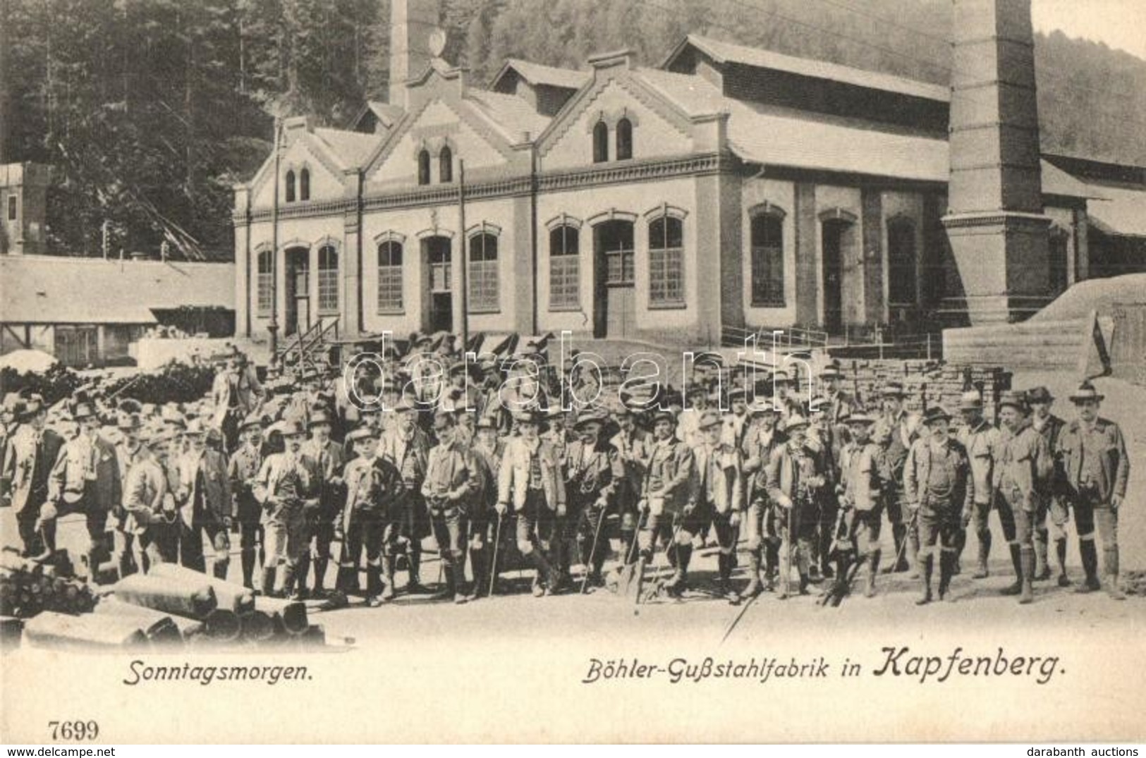 ** T1 Kapfenberg, Böhler-Gussstahlfabrik, Sonntagsmorgen / Cast Steel Factory, Sunday Morning With Officers - Non Classés