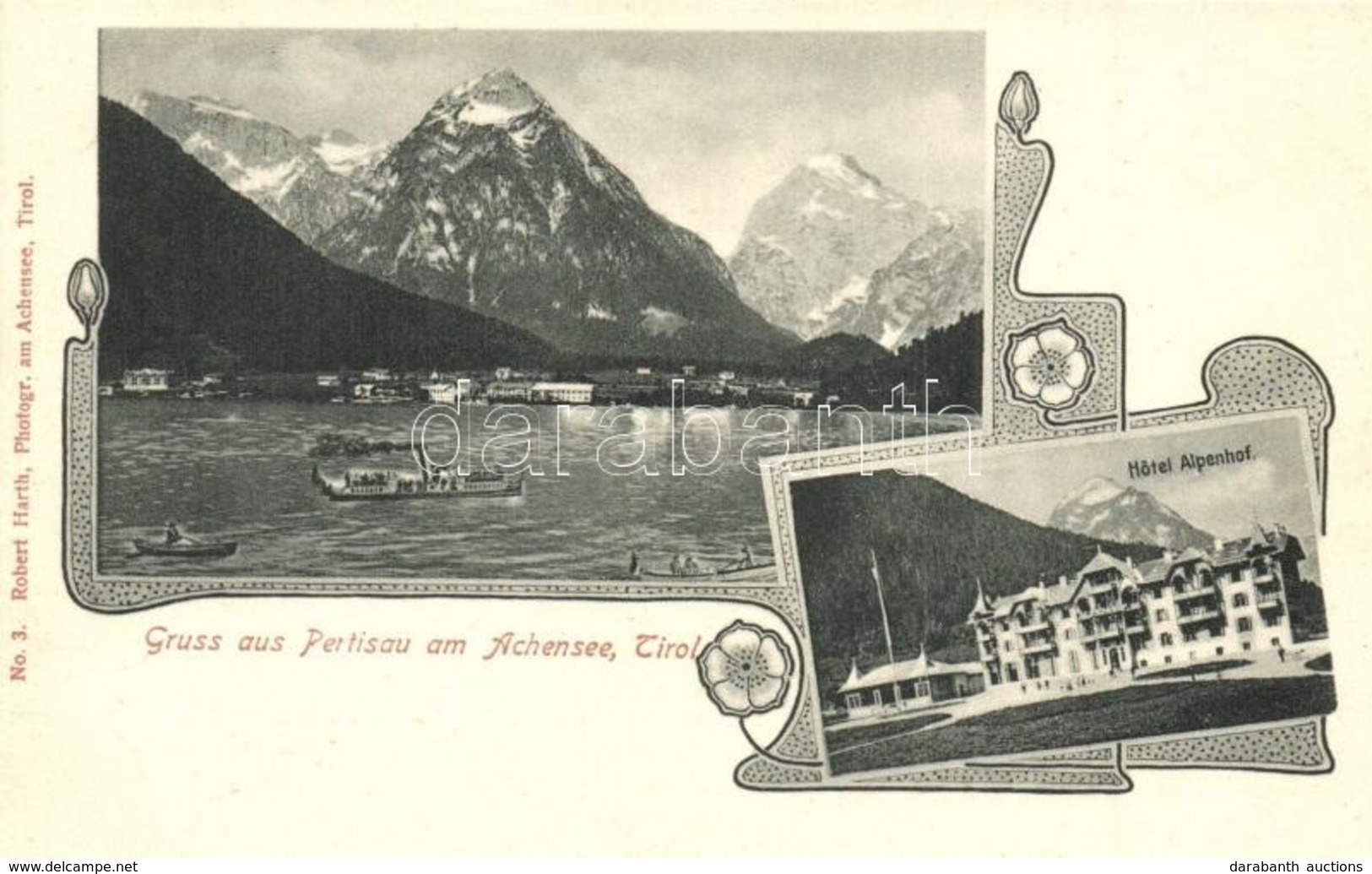 ** T1 Pertisau Am Achensee (Tirol), Hotel Alpenhof. Robert Harth Art Nouveau - Ohne Zuordnung