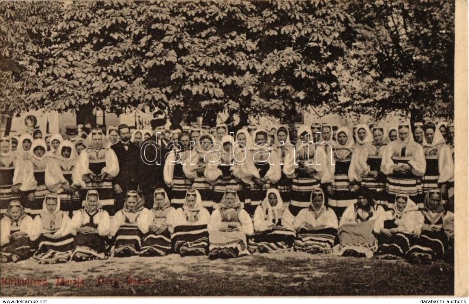 * T2/T3 Jämaja (Saaremaa Island), Kirkulised / Churchgoers, Women In Traditional Costumes, Folklore. Foto C. Bulla (EK) - Non Classés