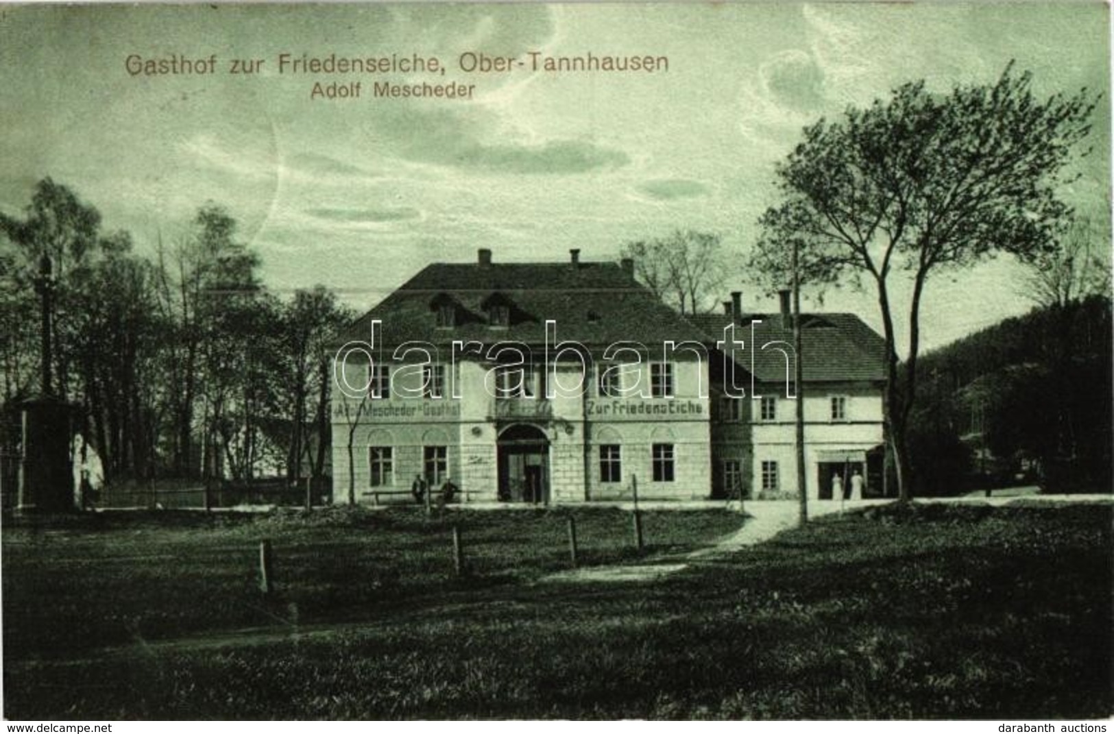 T2 1922 Jedlinka, Ober-Tannhausen (Gluszyca, Wüstegiersdorf);  Gasthof Zur Friedenseiche Adolf Mescheder / Hotel And Res - Ohne Zuordnung