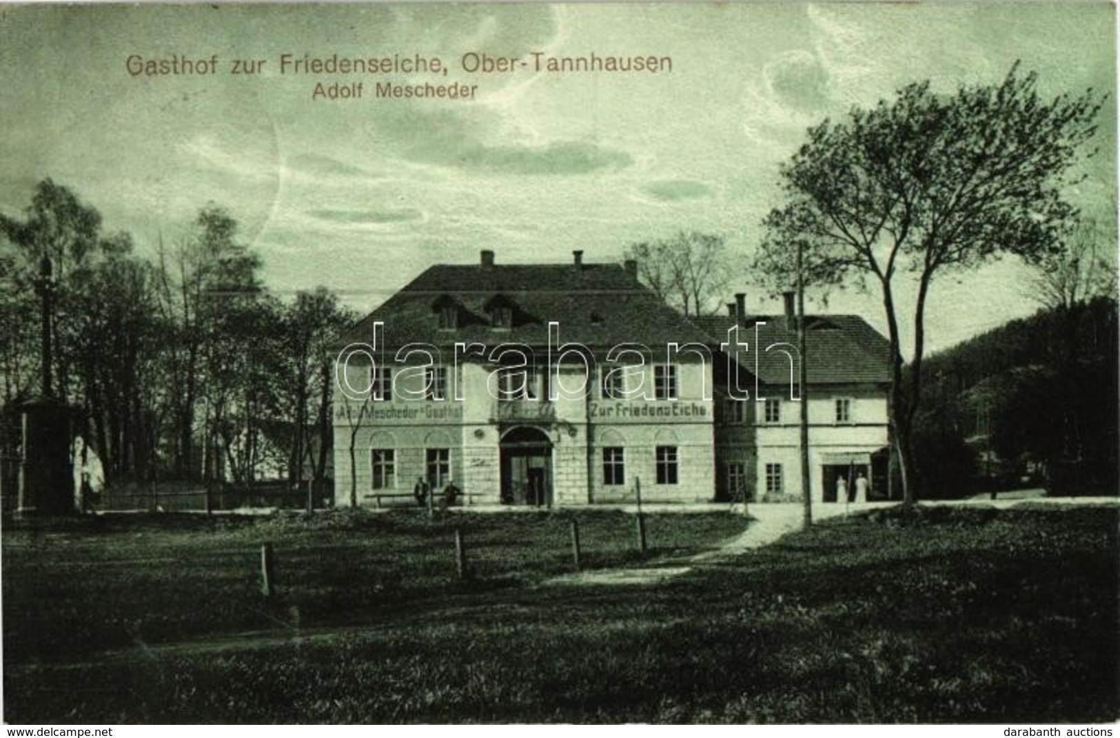 T2 1922 Jedlinka, Ober-Tannhausen (Gluszyca, Wüstegiersdorf);  Gasthof Zur Friedenseiche Adolf Mescheder / Hotel And Res - Non Classés