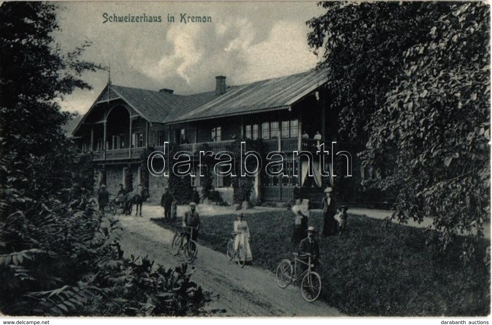 T2/T3 Ragana, Kremon; Schweizerhaus / Chalet And Restaurant, People With Bicycles. Lenz & Rudolff. Knackstedt & Näther L - Unclassified