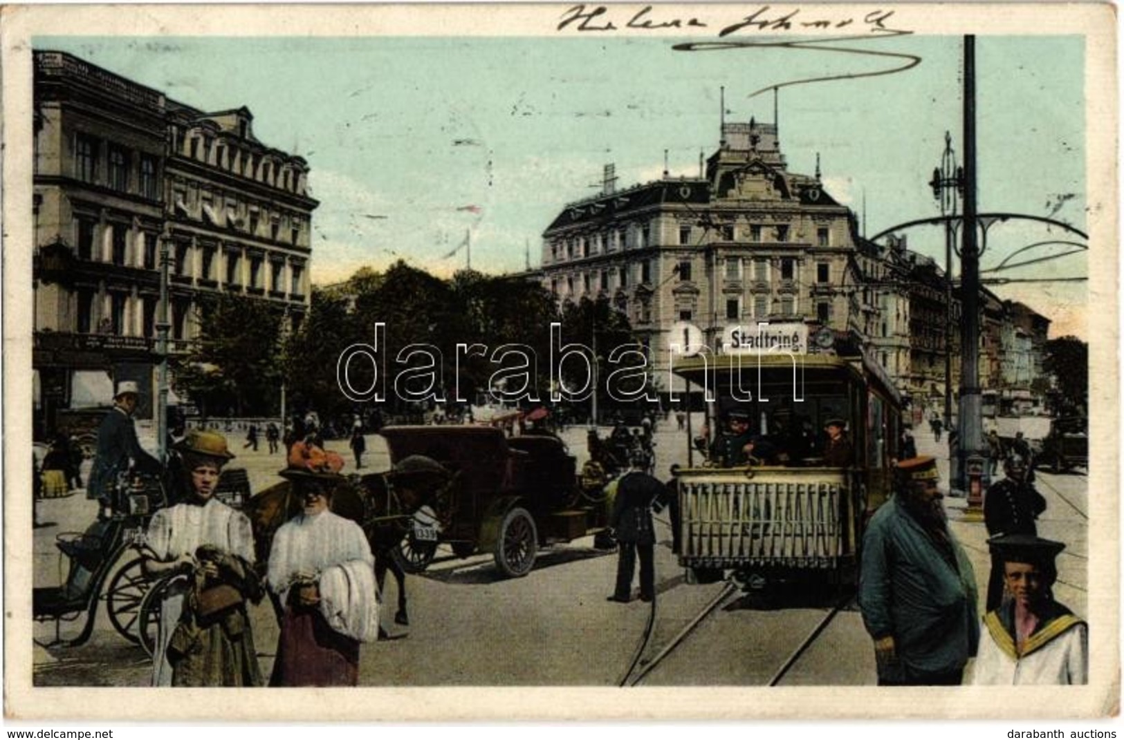 T2/T3 1924 Berlin, Potsdamerplatz / Street View With Tram, Automobile, Horse-drawn Carriage And Policeman (EK) - Non Classés