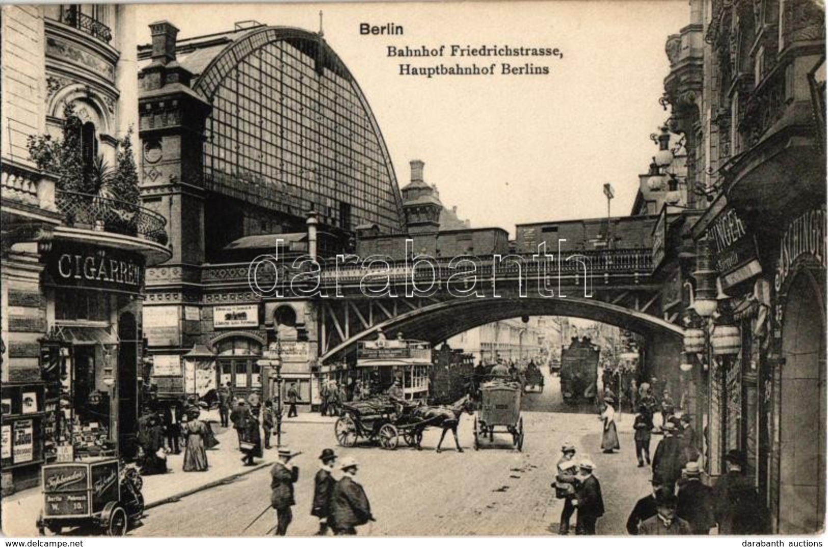 ** T2 Berlin, Bahnhof Friedrichstrasse, Hauptbahnhof Berlins. Georg Selle Kunstanstalt / Railway Station, Autobuses, Hor - Unclassified