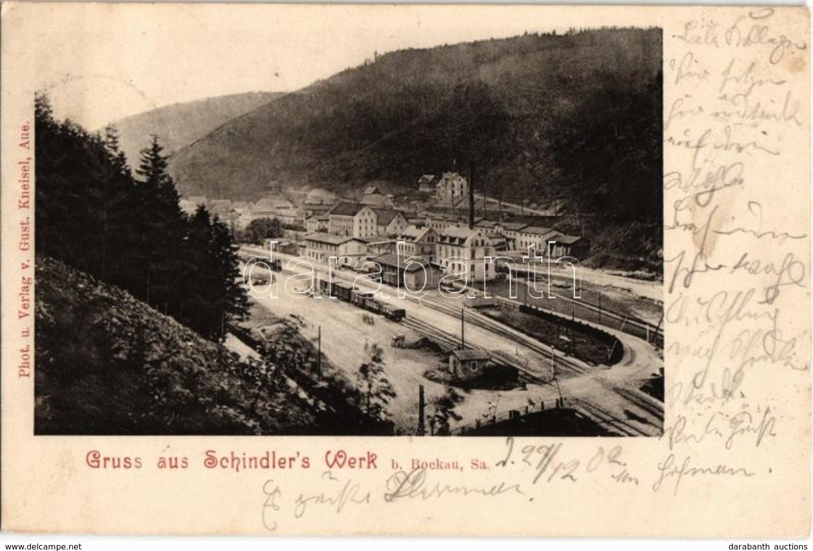 T2 1902 Bockau (Zwickau), Gruss Aus Schindler' Werk / Industrial Railway, Blue Colour Works - Non Classificati