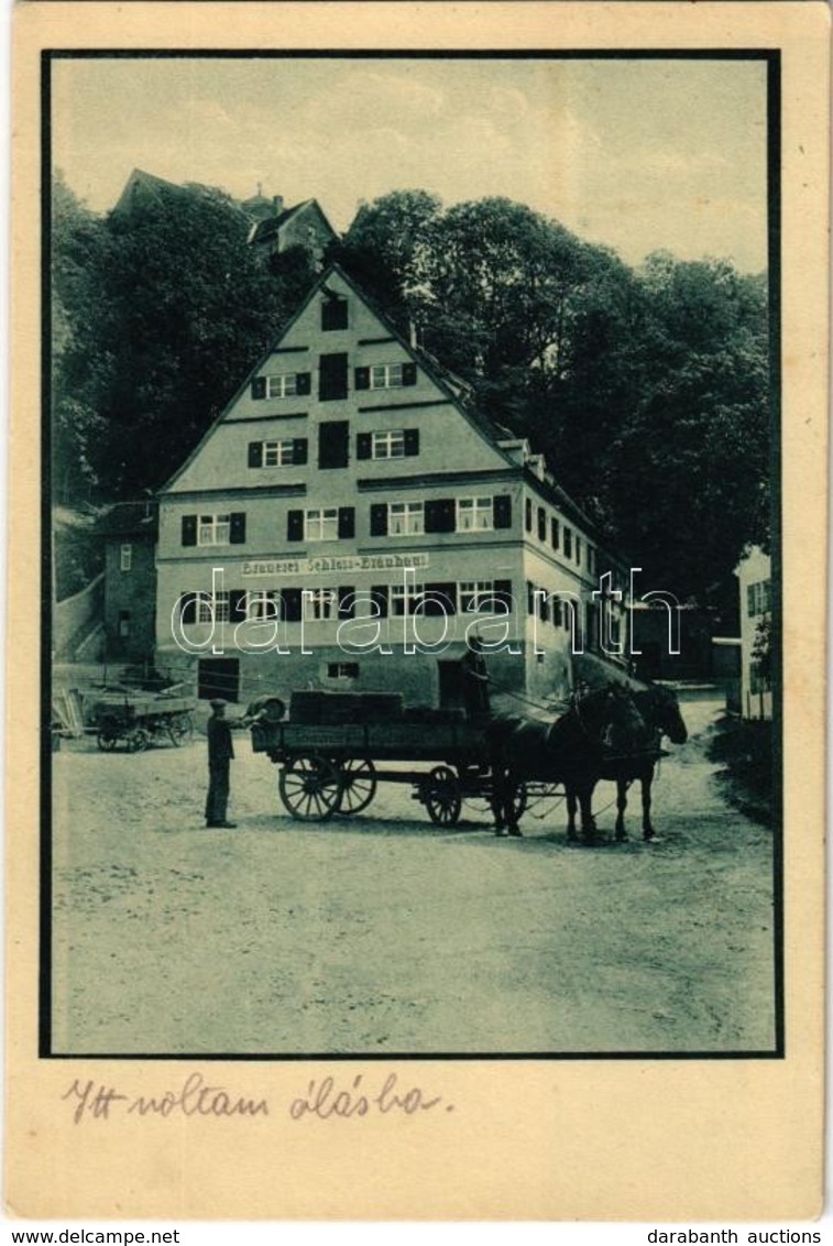 * T2 Illertissen, Schloßbräuhaus (bes. Seb Endres), Brauerei / Brewery, Horse-drawn Carriage For Beer Transportation - Non Classés
