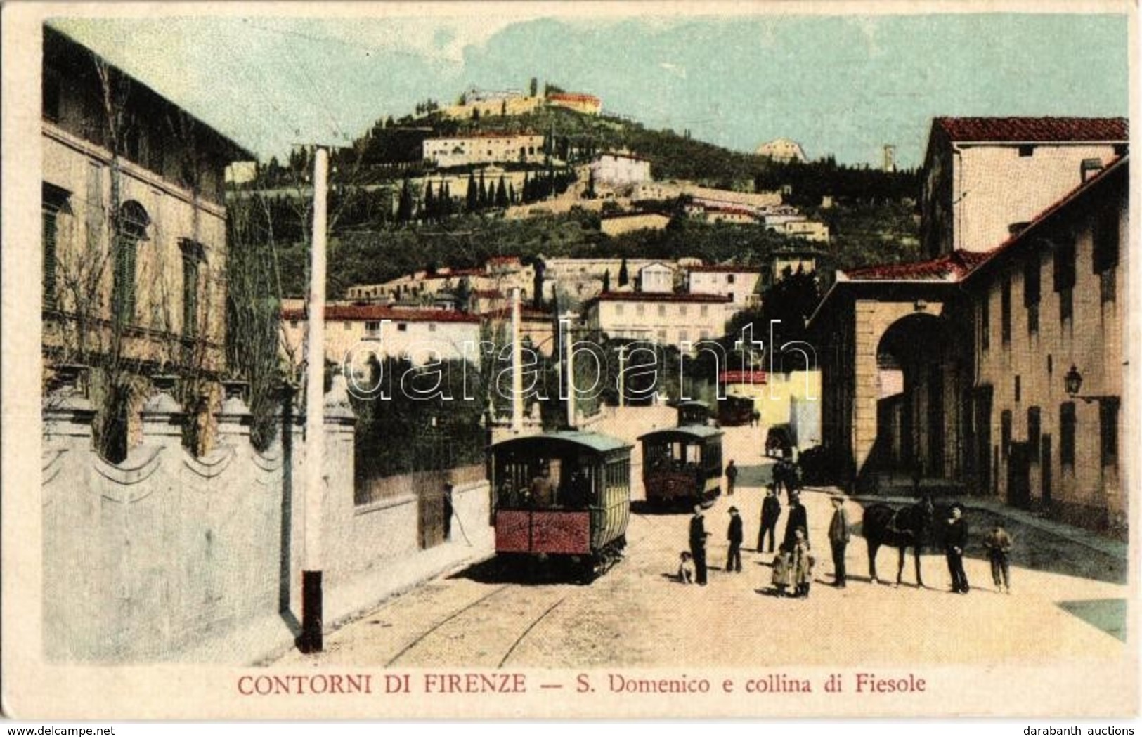 ** T2 Firenze, S. Domenico E Collina Di Fiesole / Street View With Tram - Non Classés