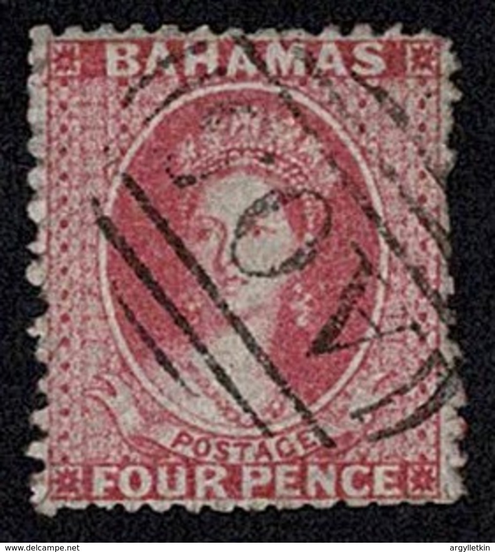 BAHAMAS 1862 CHALON HEAD A05 NUMERAL CANCEL - 1859-1963 Crown Colony