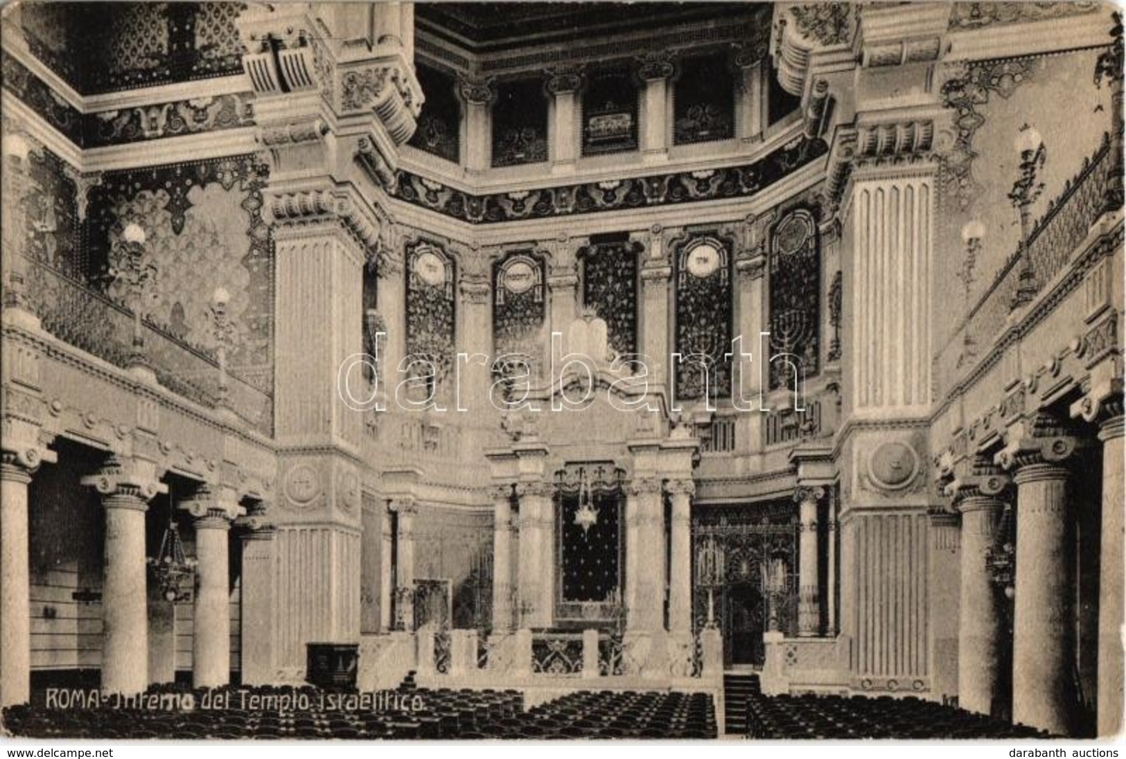 ** T2 Rome, Roma; Interno Del Tempio Israelitico / Interior Of The Synagogue. Judaica - Unclassified